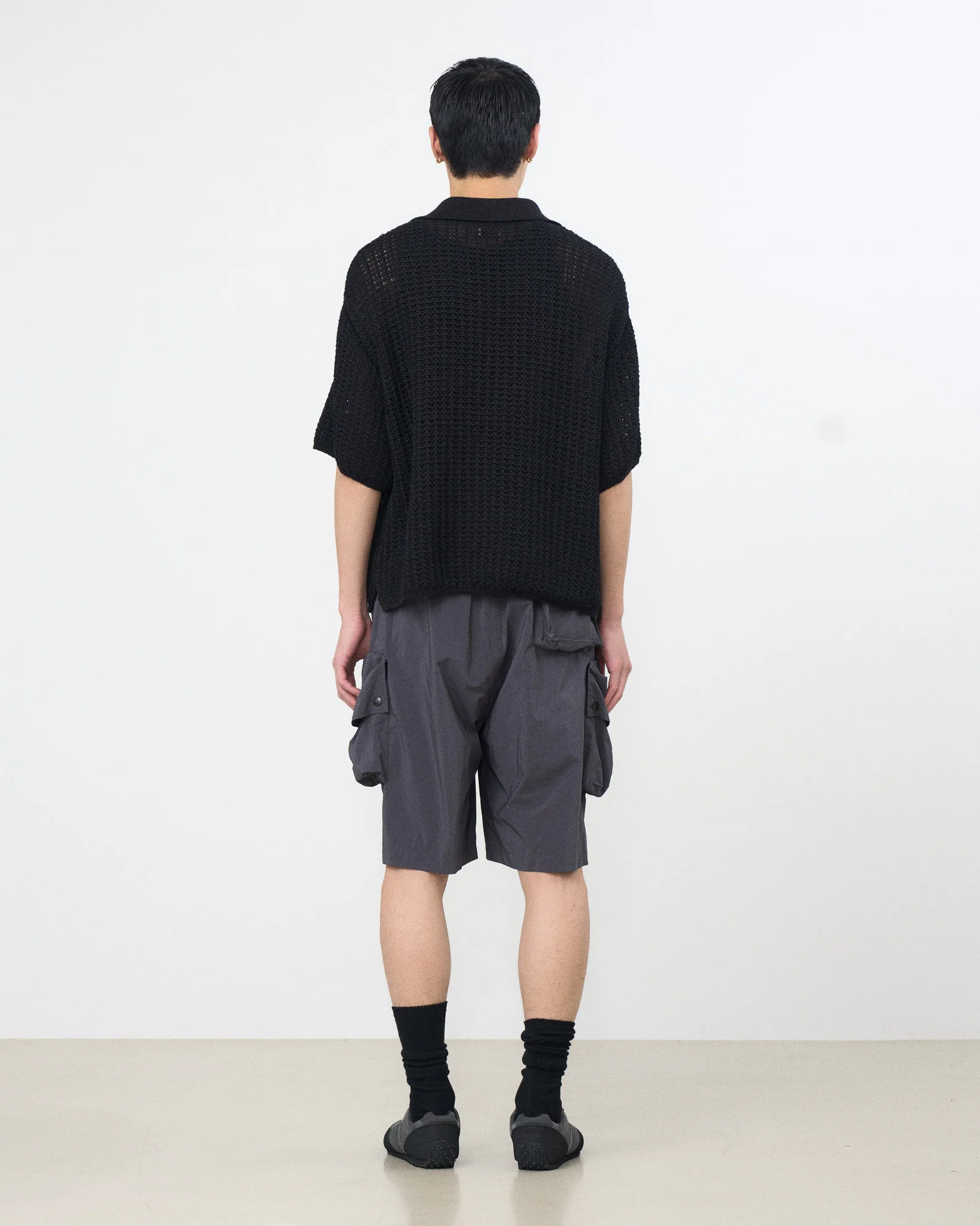 Cotton Mesh Knit Skipper Polo Shirt - Image 15