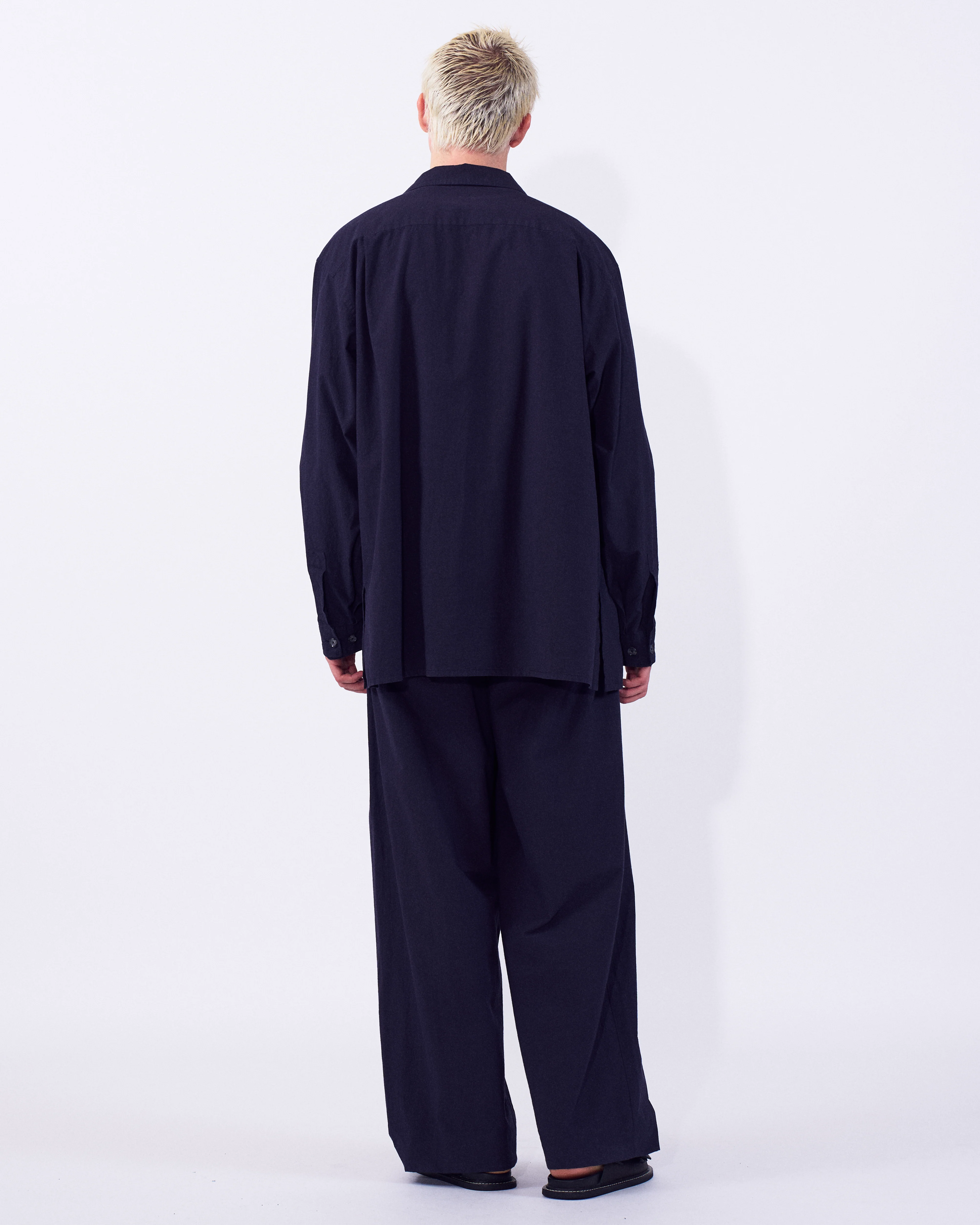Modal Twill Front Flat 1pleated Easy Trousers - Image 8