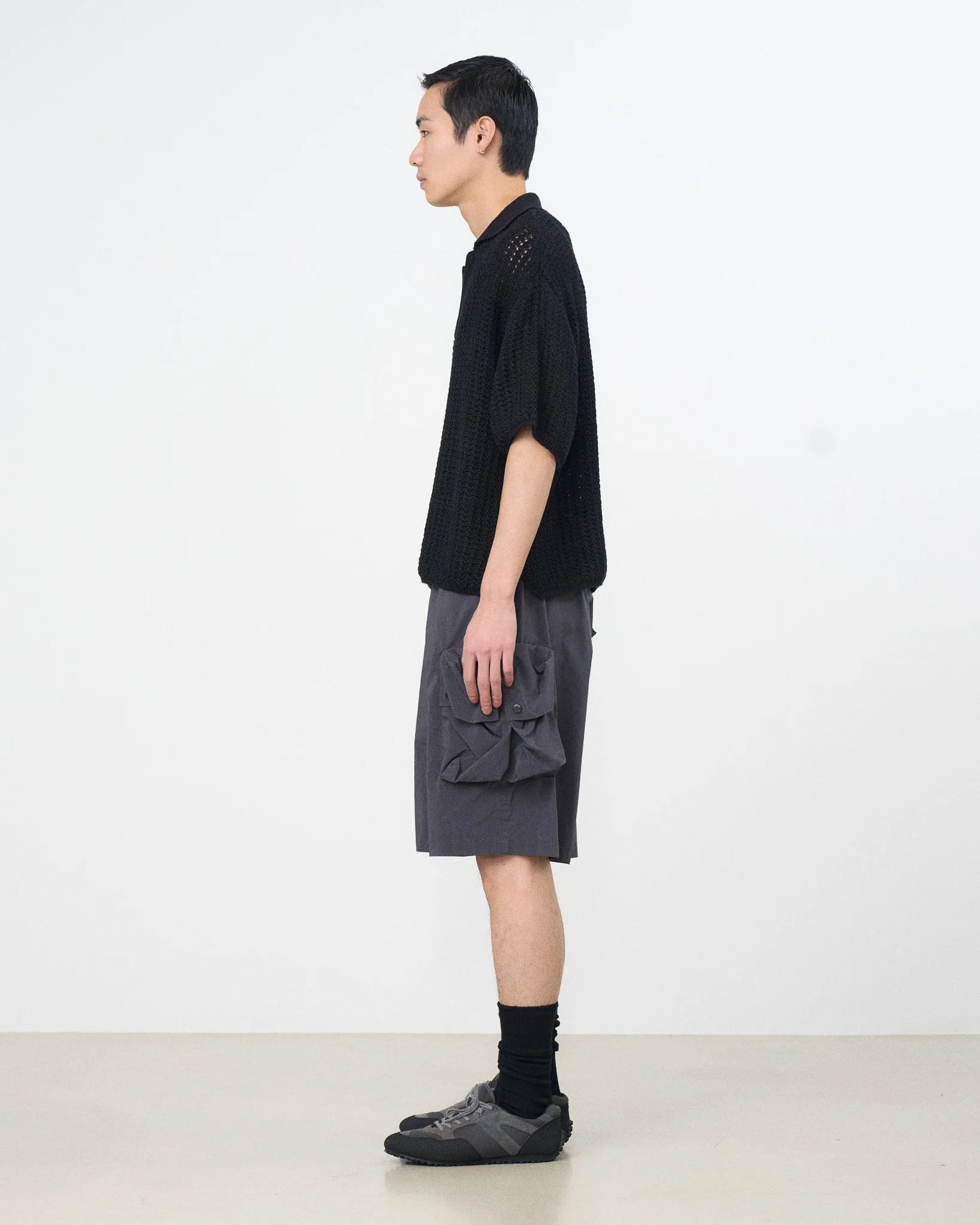 Nylon Twill Multi Pocket Utility Shorts - Image 8