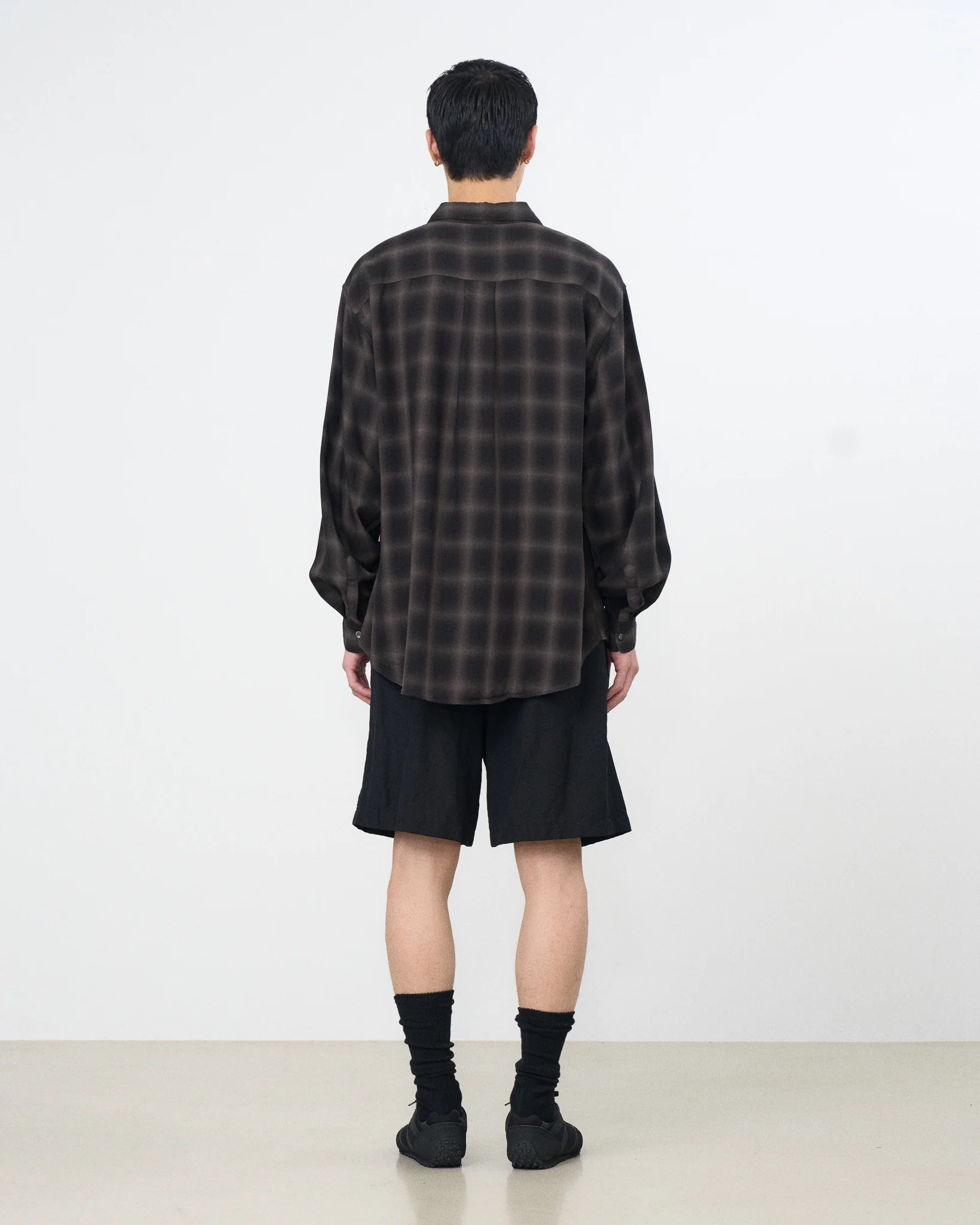 Tencell Ombre Plaid Regullar Collor Shirt - Image 10