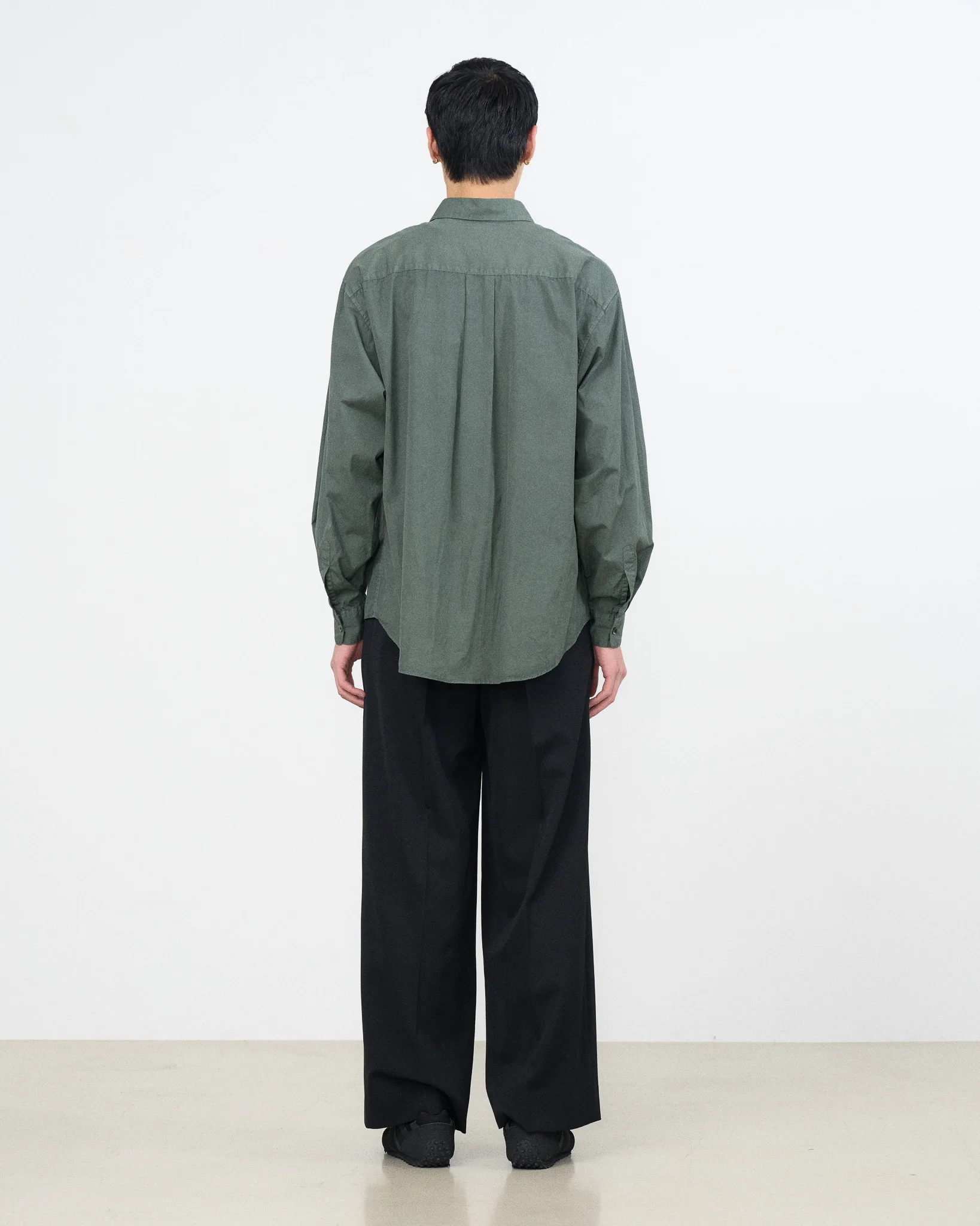 YOKE×Graphpaper Suvin Gold Cotton Poplin Pigment Dyed Regular Collar Shirt - Image 10