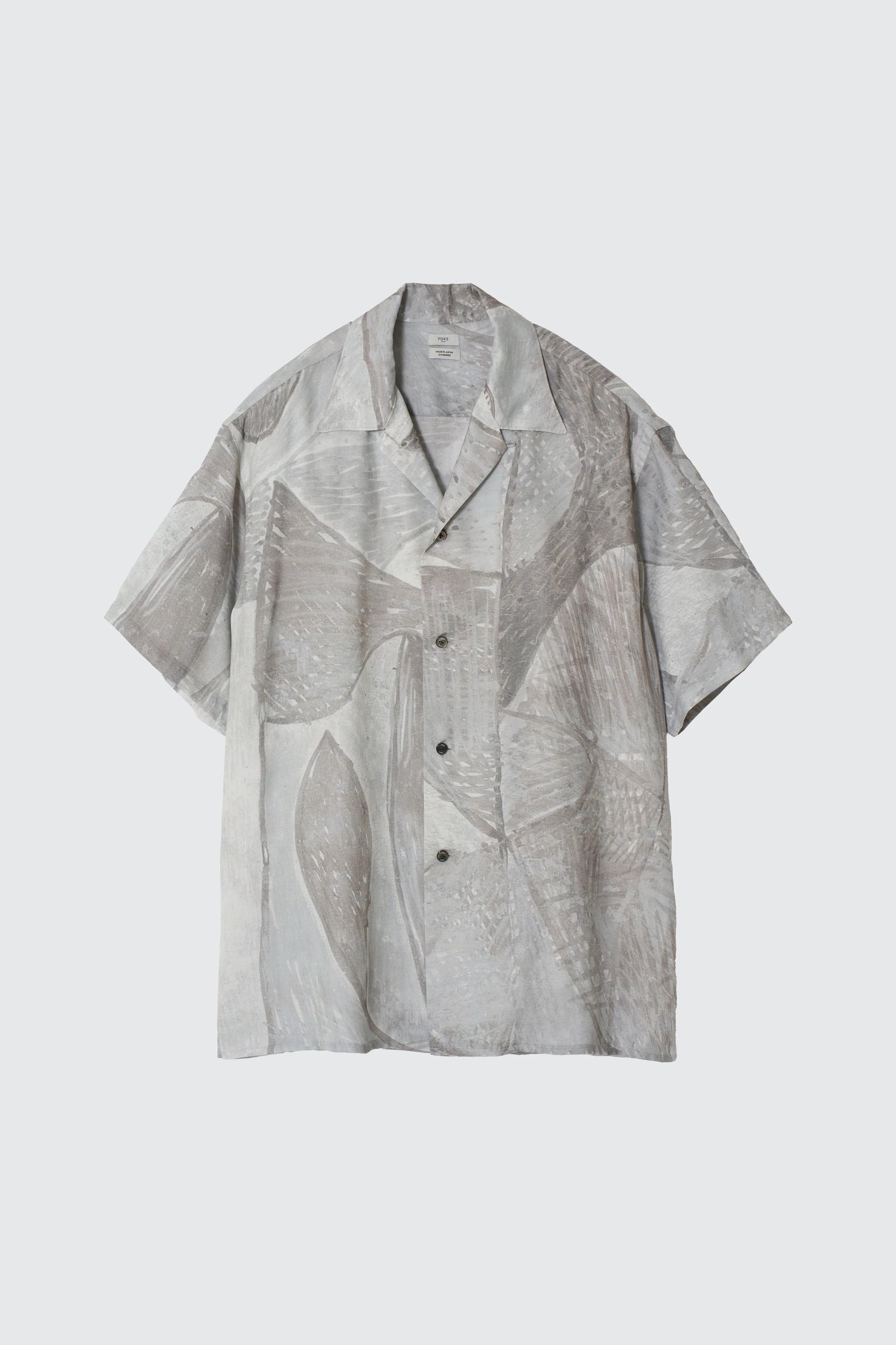 Printed Tencell Twill Open Collar Shirt　 - Image 6