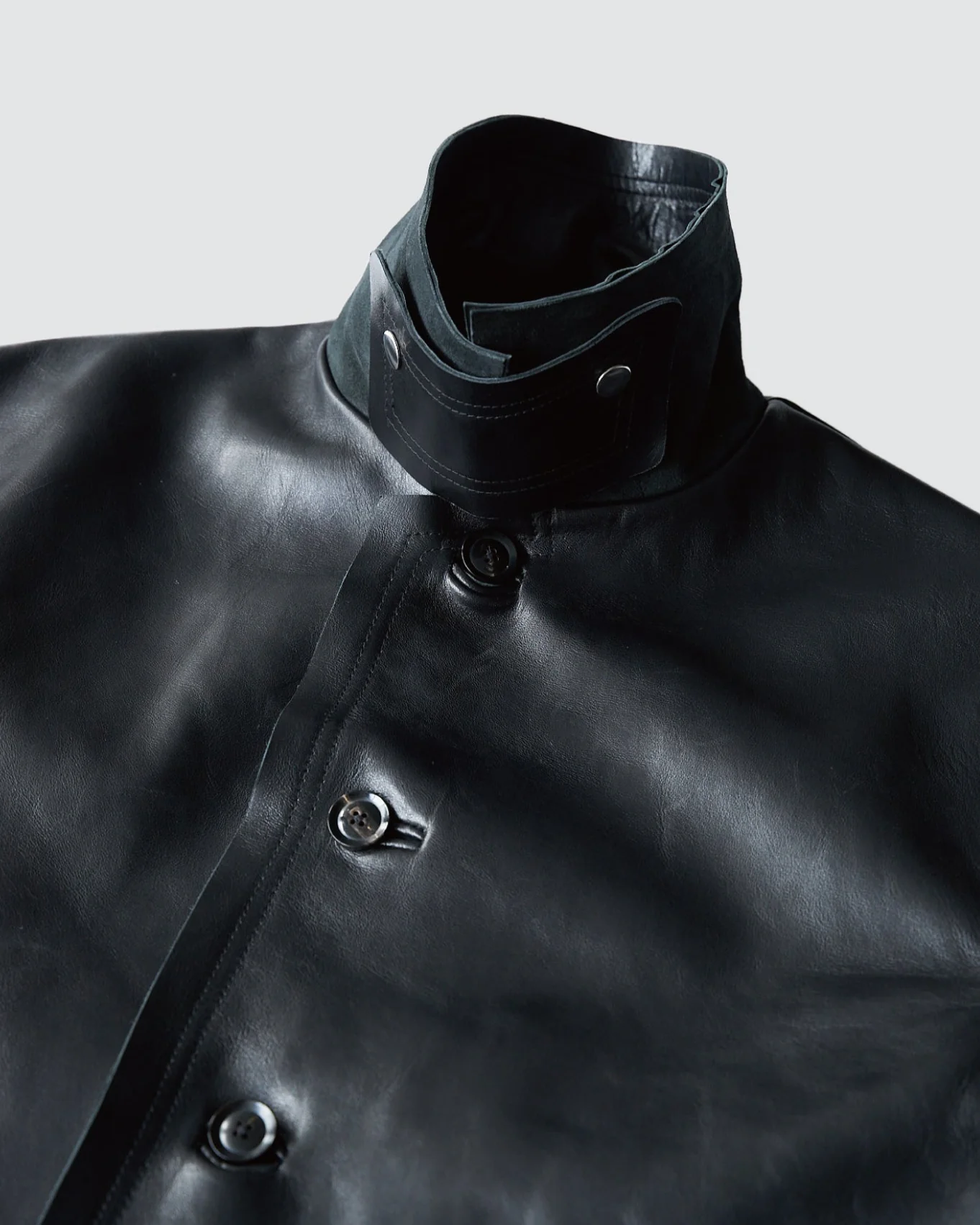 Sheep Leather Cut Off Car Coat - Image 5