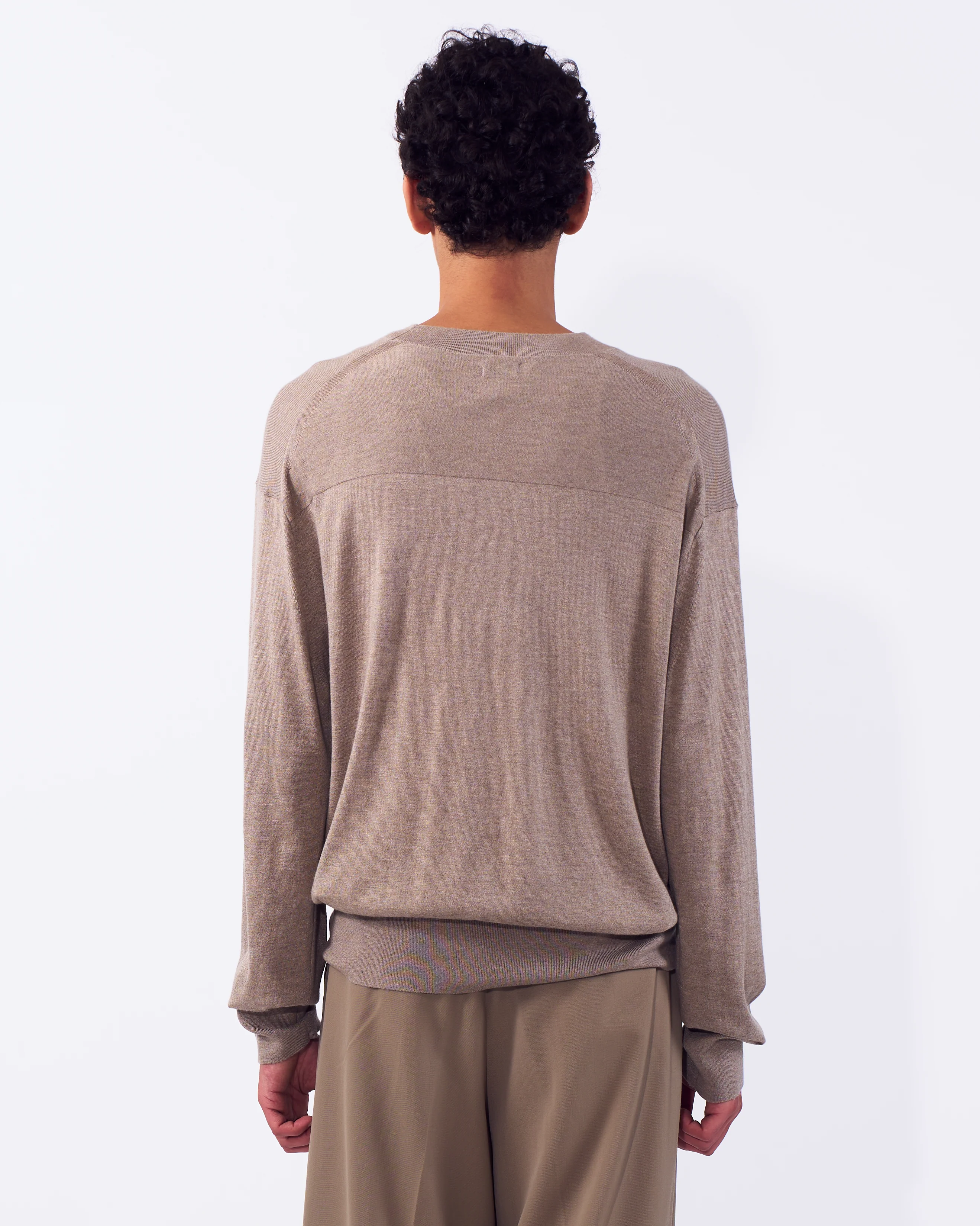 Silk Cashmere Knit Crewneck Sweater - Image 13