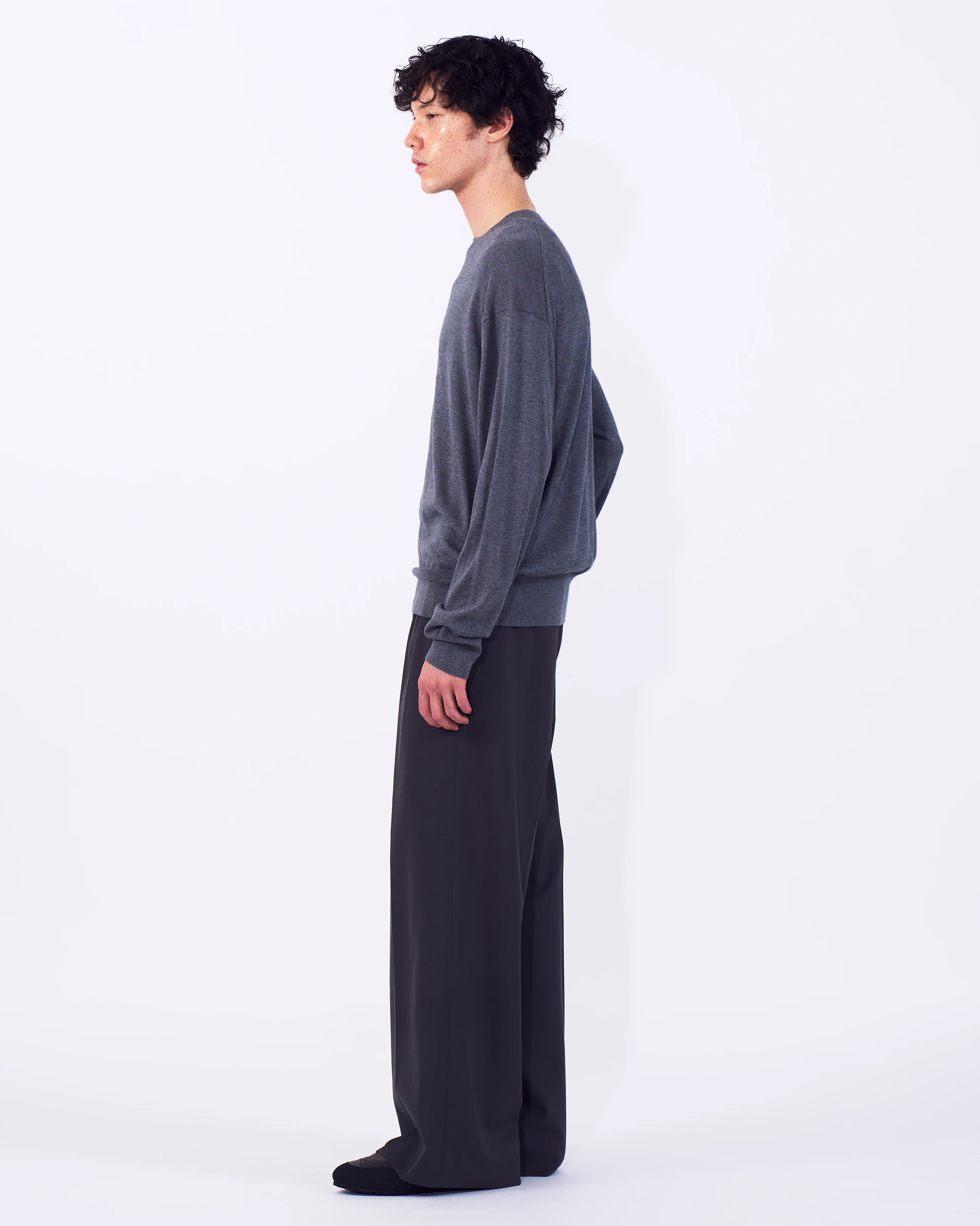 Silk Cashmere Knit Crewneck Sweater - Image 8