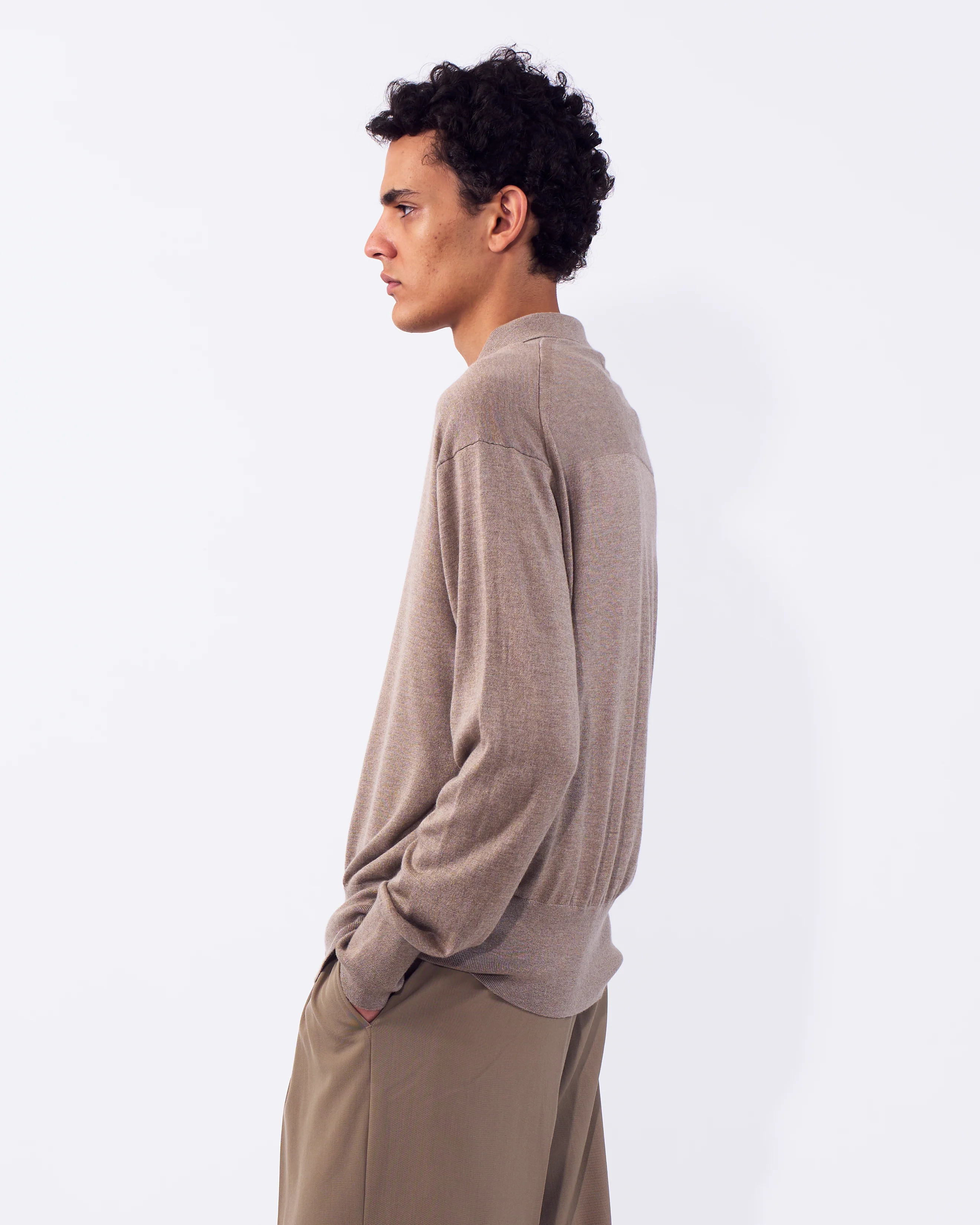 Silk Cashmere Knit Shirt - Image 3