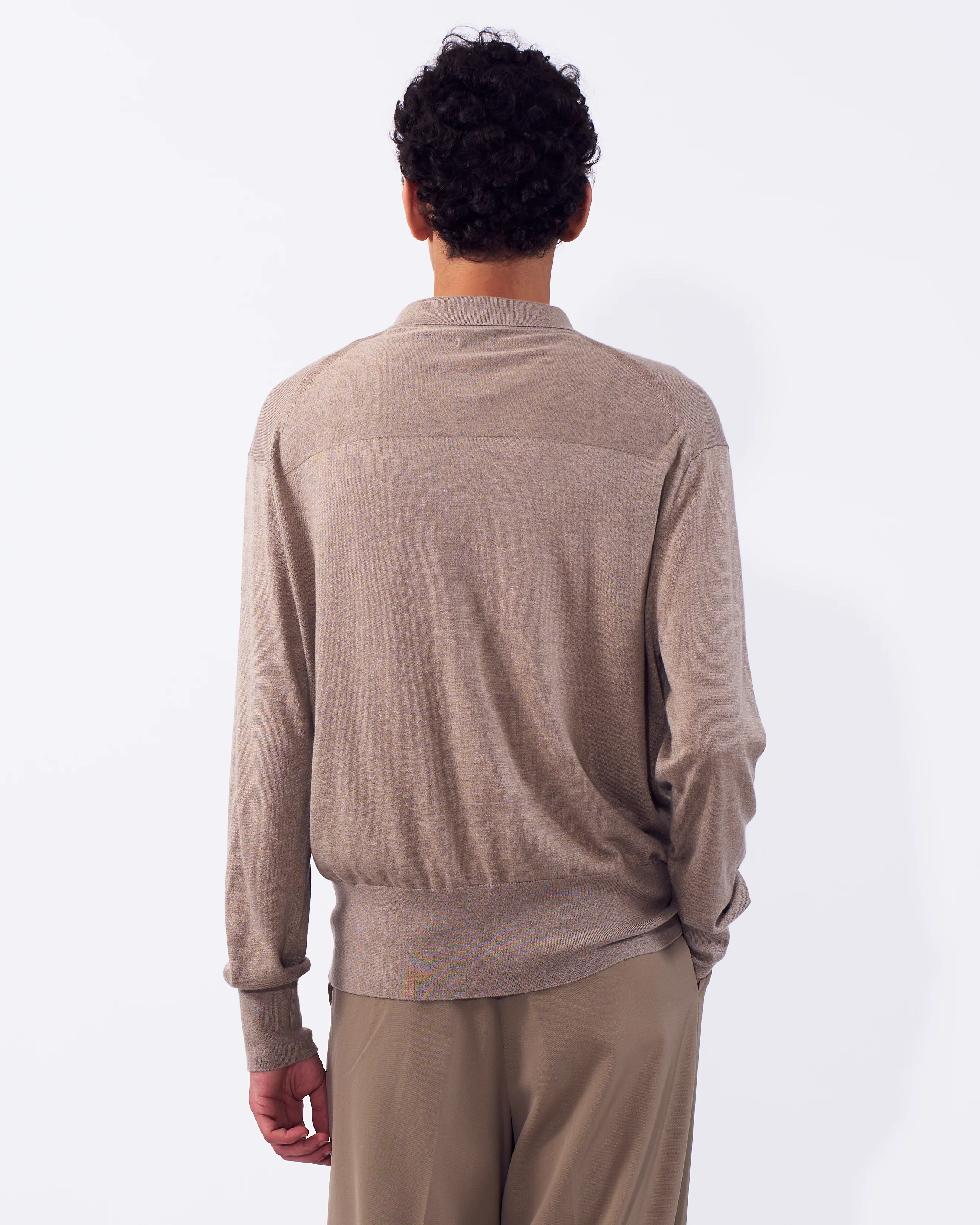Silk Cashmere Knit Shirt - Image 4