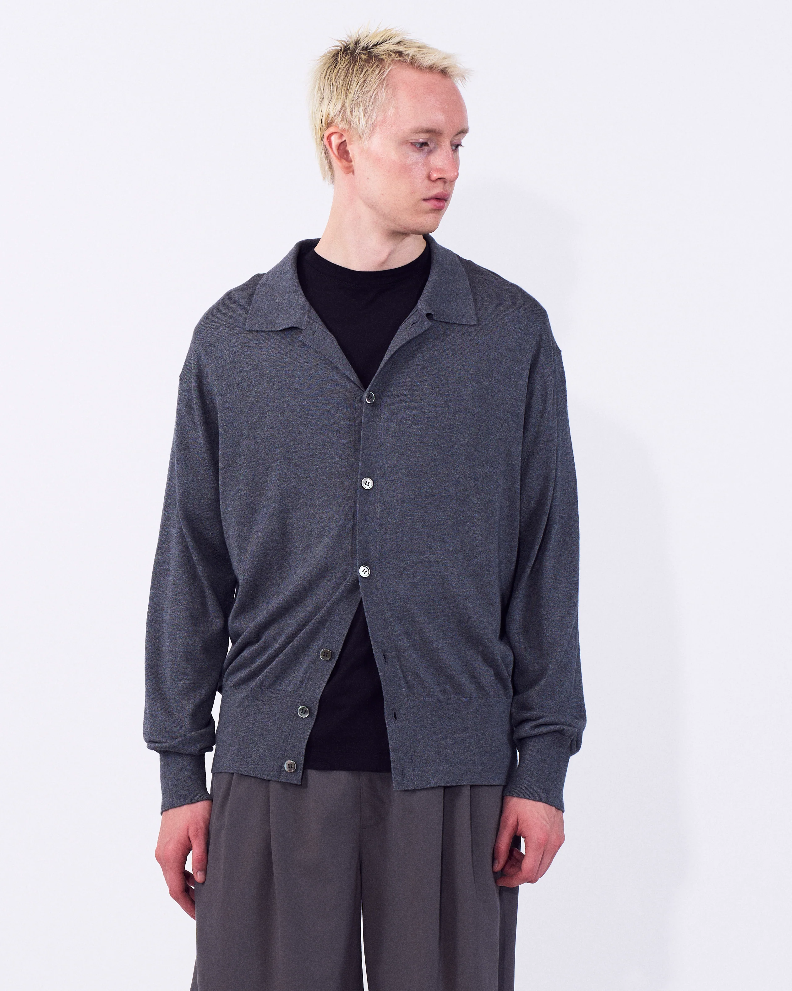 Silk Cashmere Knit Shirt - Image 7