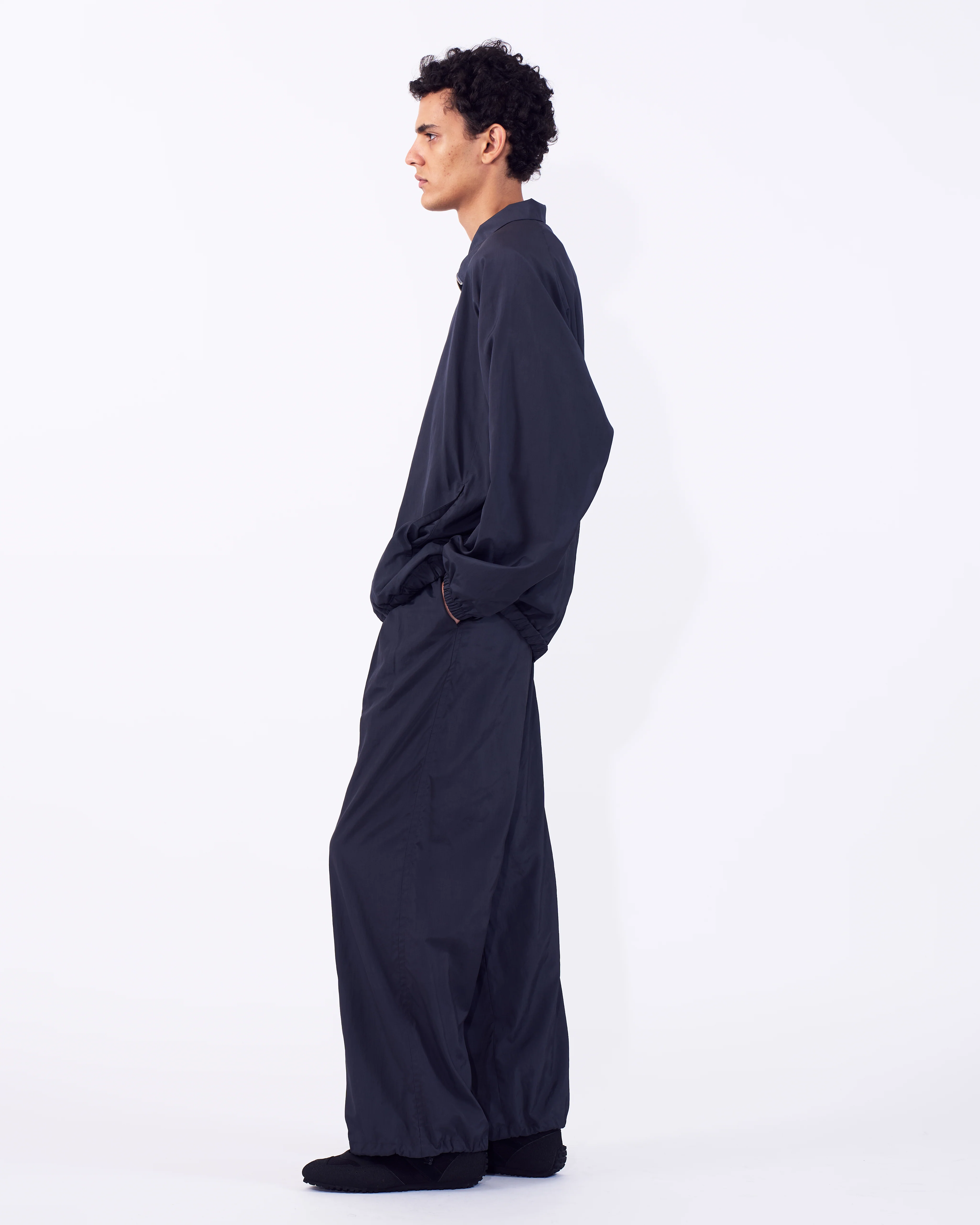 Silk Nylon 2Pleated Easy Pants - Image 7