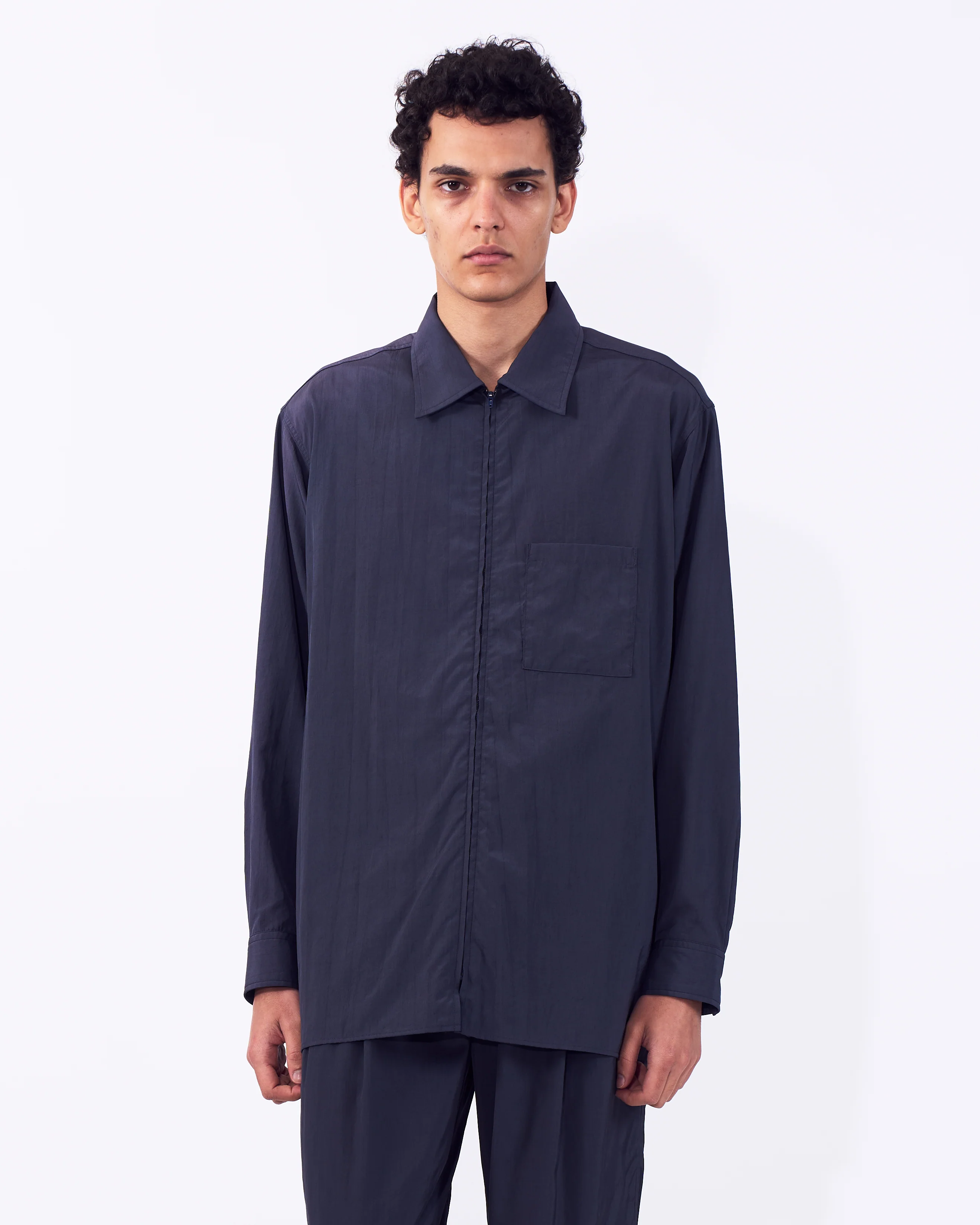 Silk Nylon Zip Shirt - Image 11