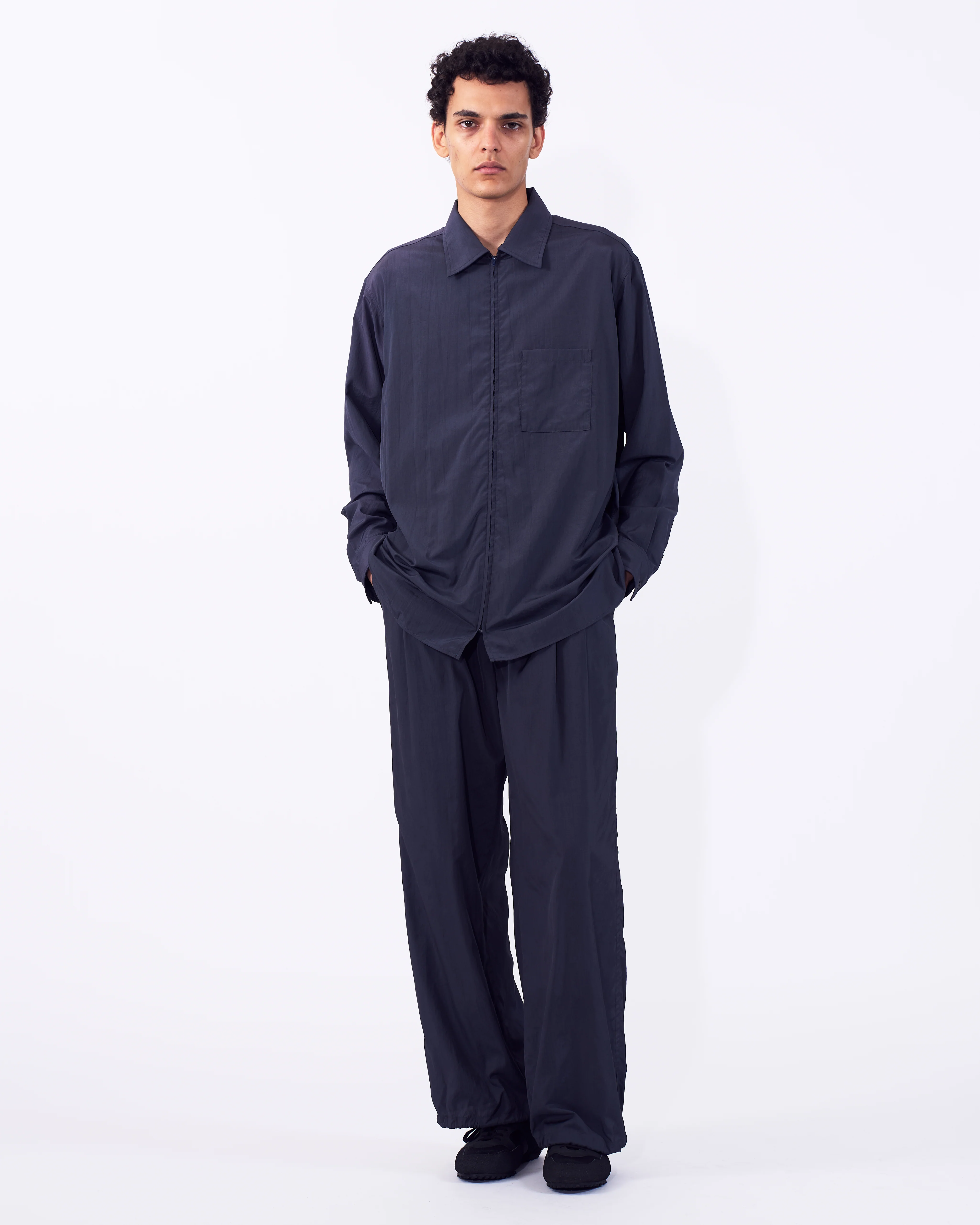 Silk Nylon Zip Shirt - Image 14