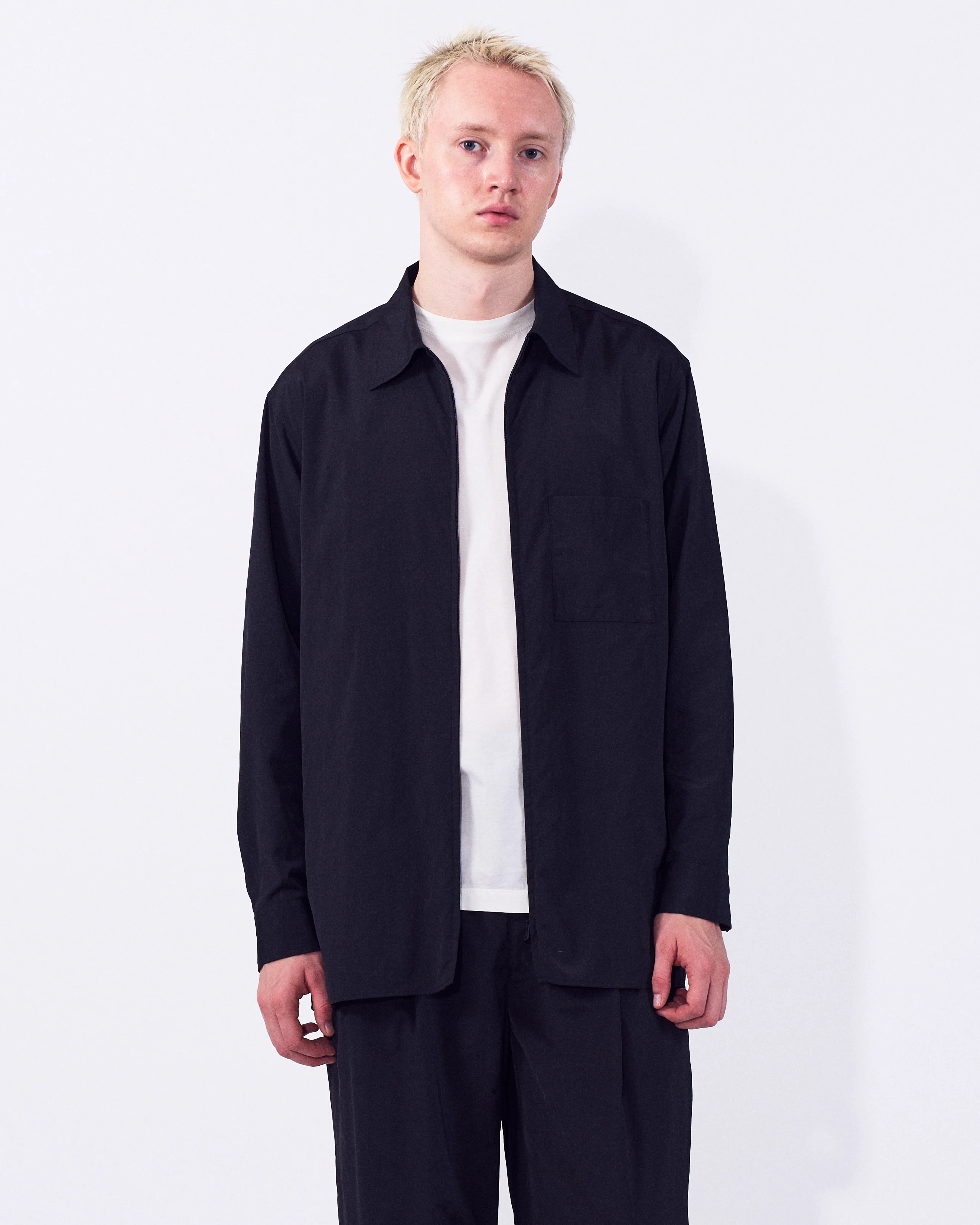 Silk Nylon Zip Shirt - Image 5