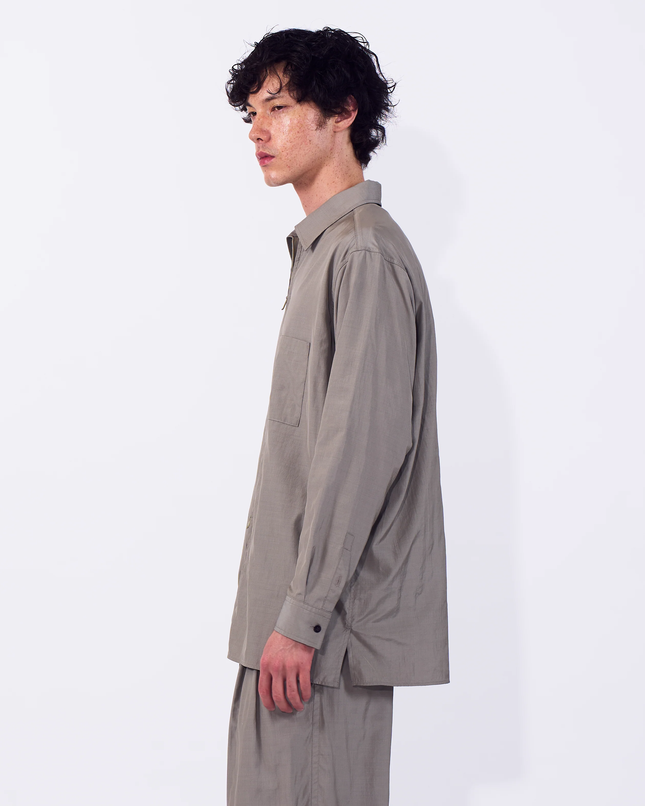 Silk Nylon Zip Shirt - Image 8