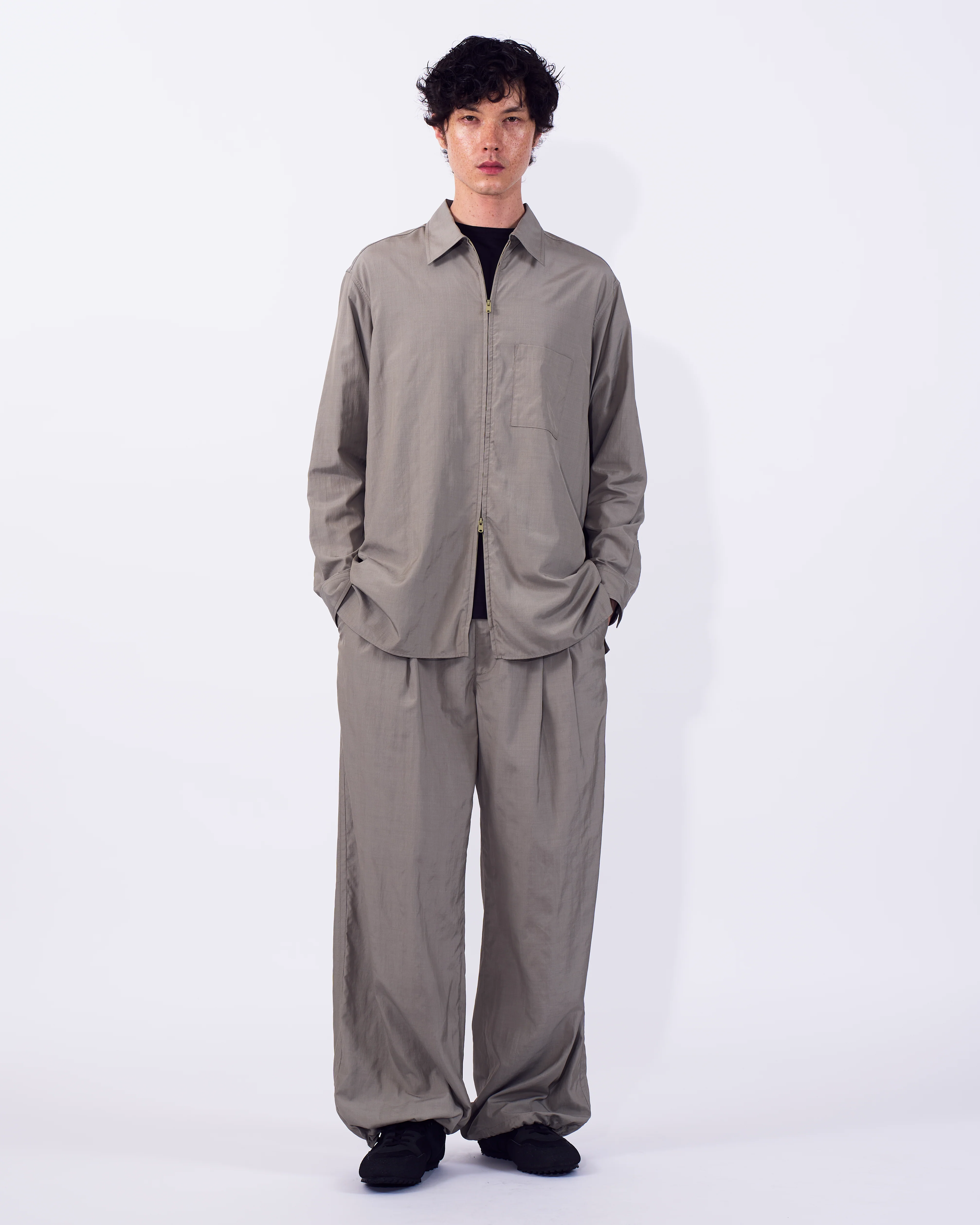 Silk Nylon Zip Shirt - Image 9