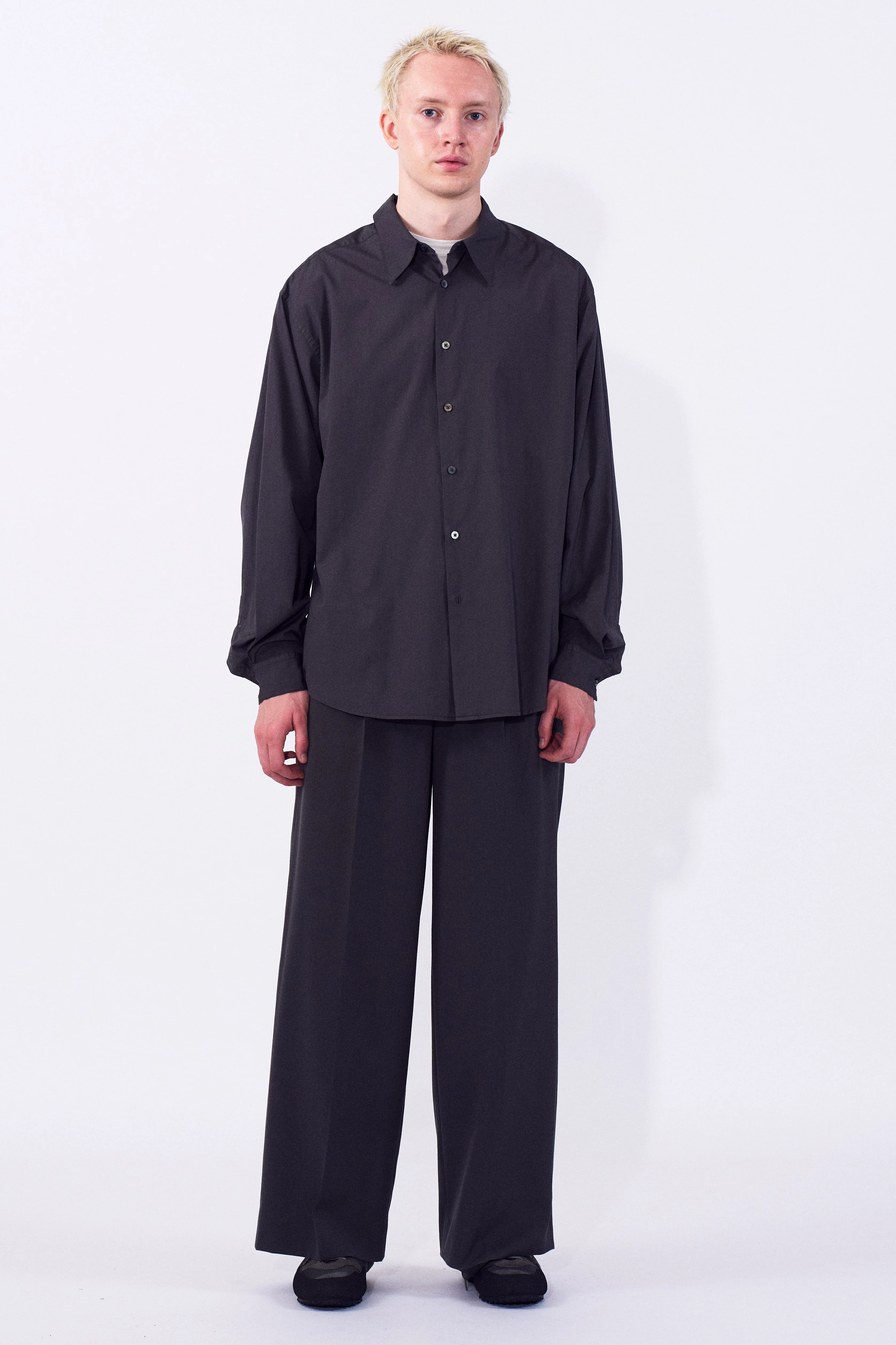 Suvin Gold Cotton Poplin Loose Fit Shirt - Image 10