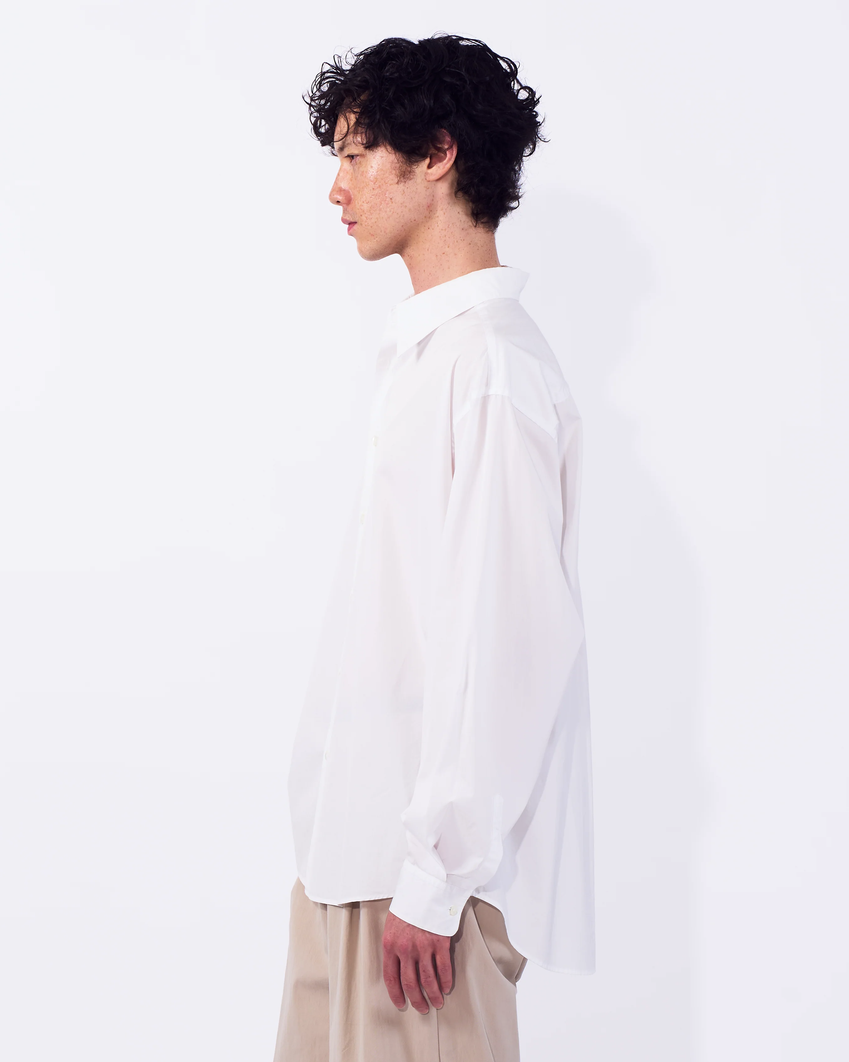 Suvin Gold Cotton Poplin Loose Fit Shirt - Image 3