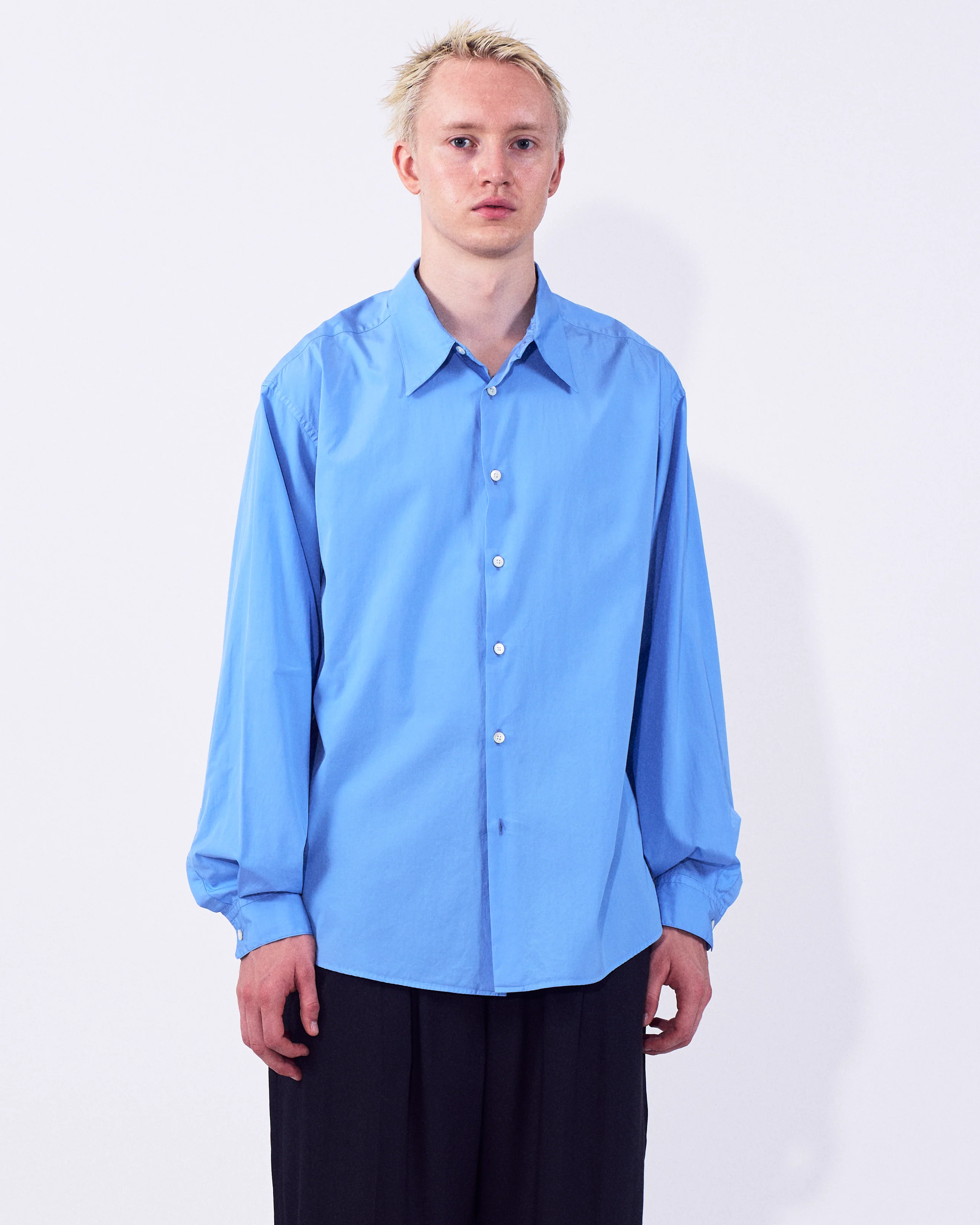 Suvin Gold Cotton Poplin Loose Fit Shirt - Image 6