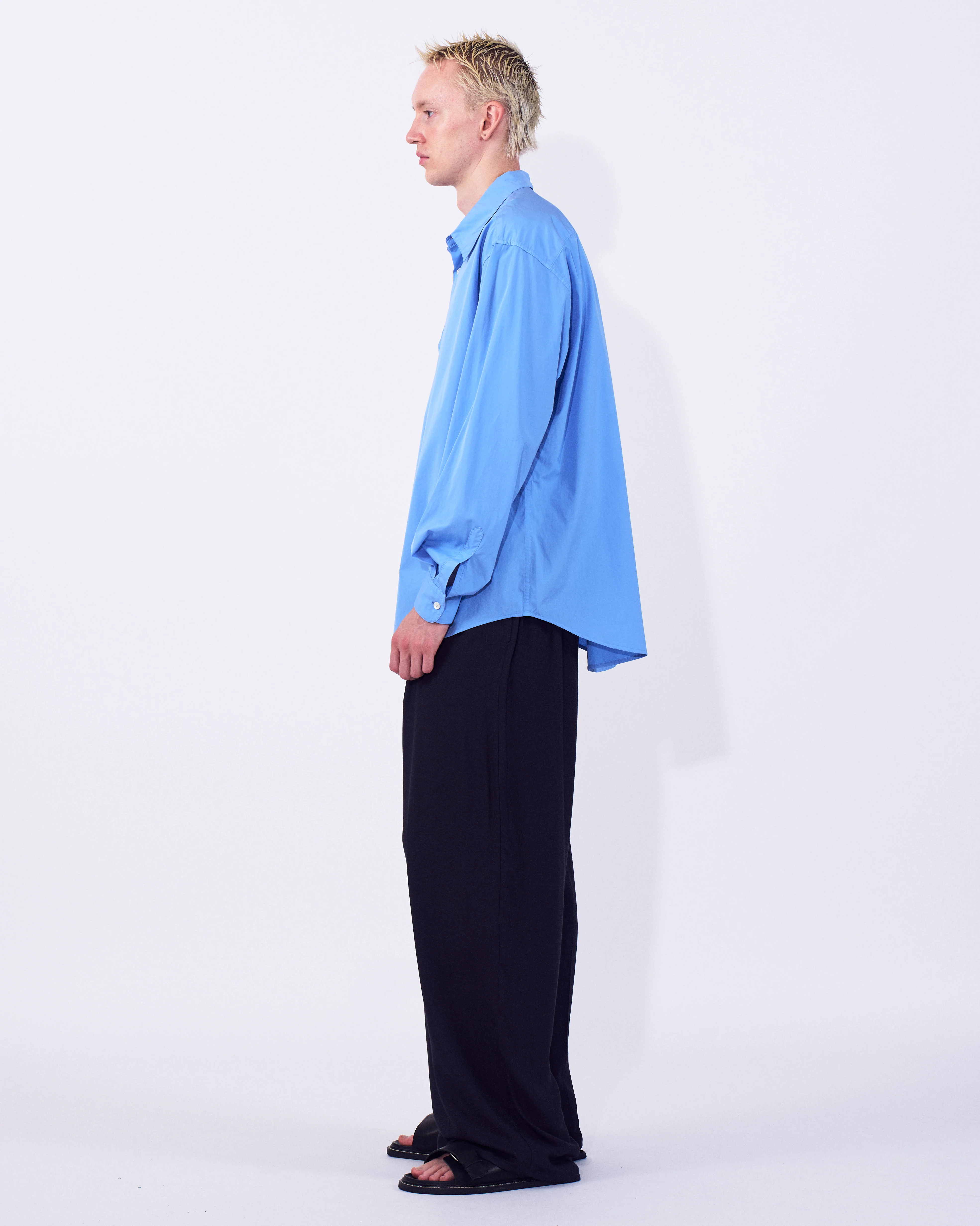 Suvin Gold Cotton Poplin Loose Fit Shirt - Image 8
