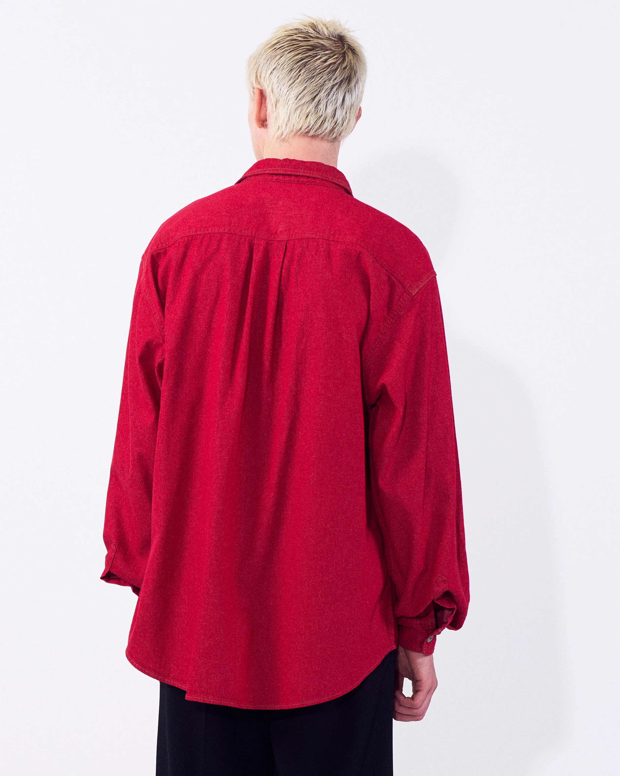 Vintage Washed Denim Shirt - Image 3