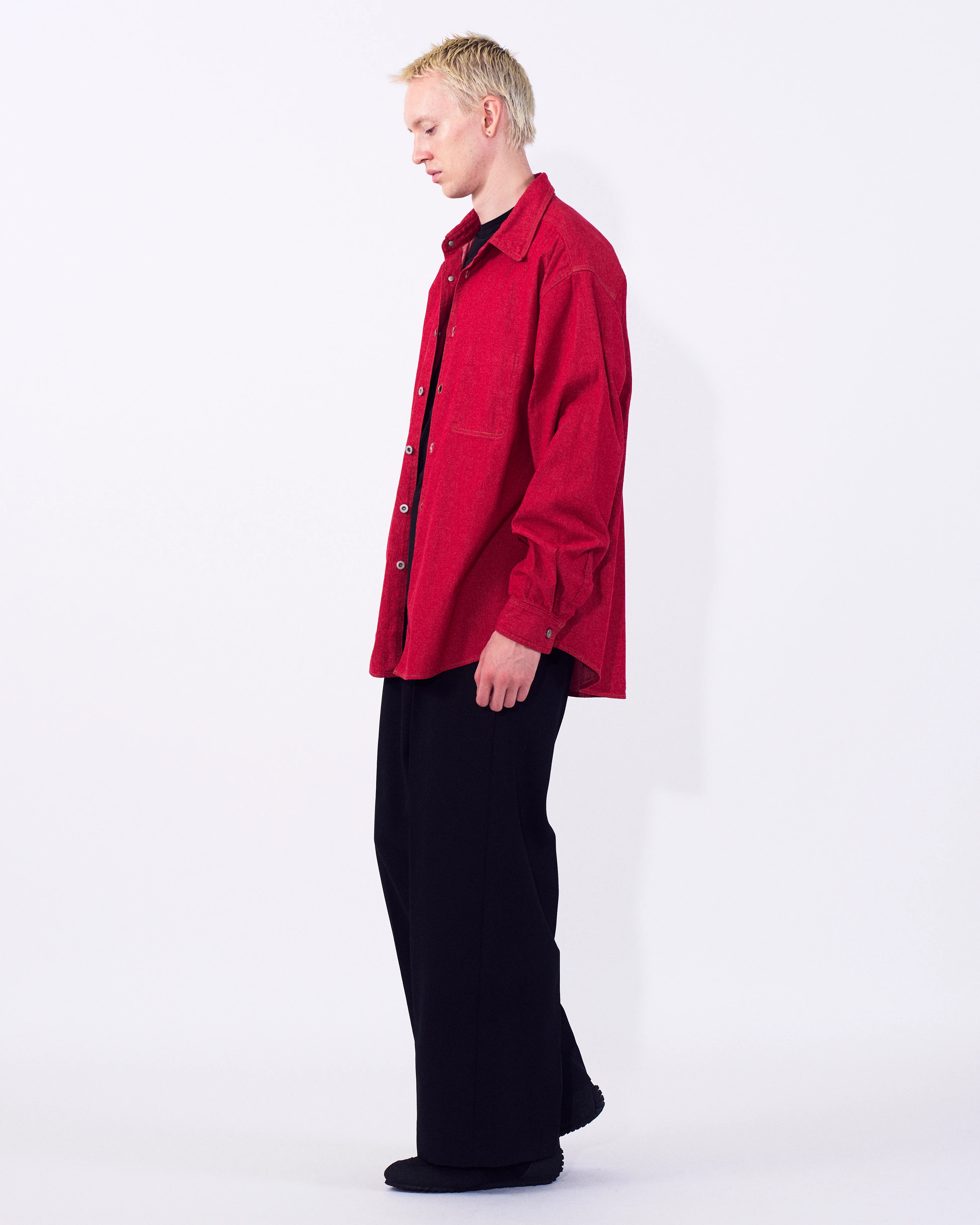 Vintage Washed Denim Shirt - Image 4