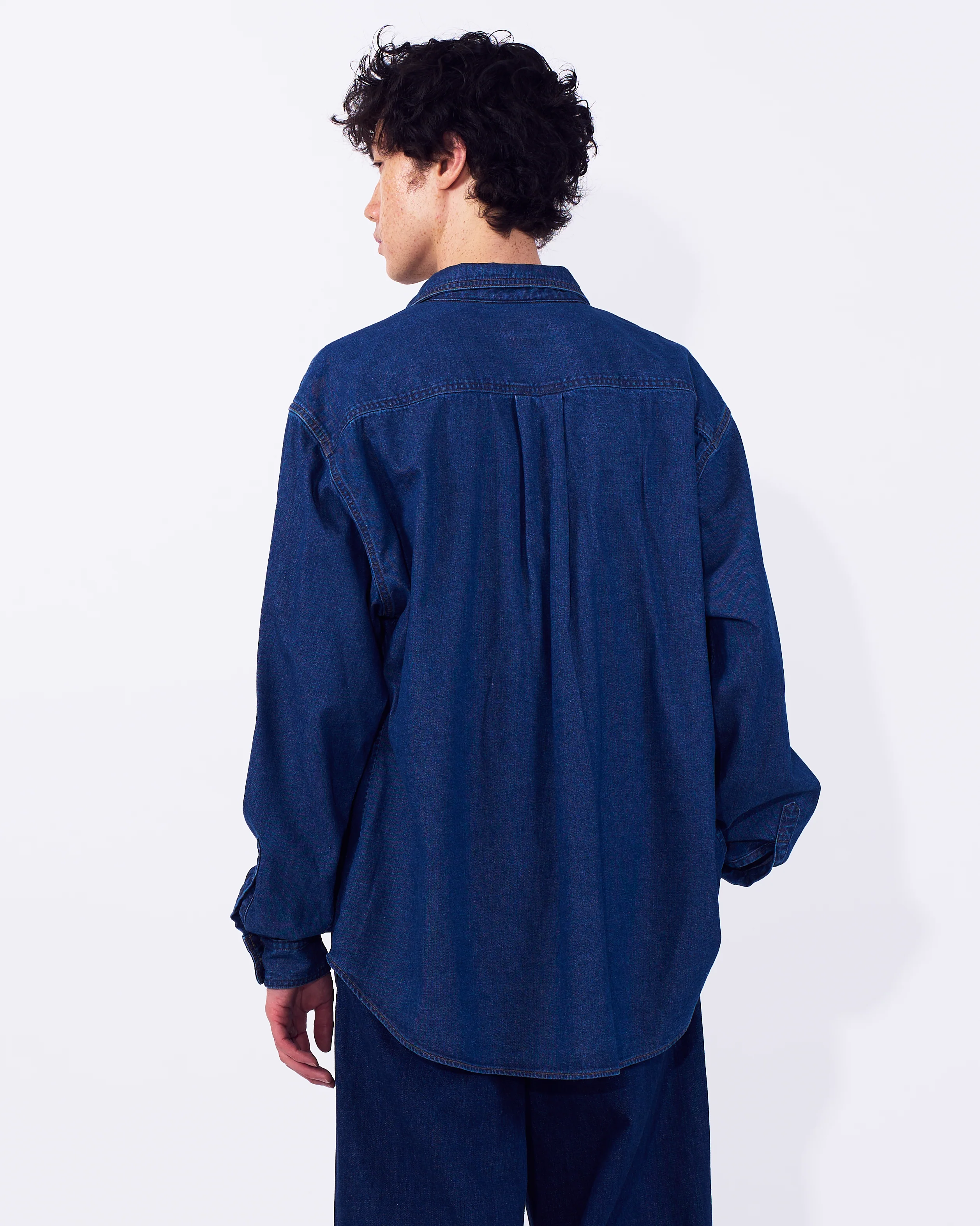 Vintage Washed Denim Shirt - Image 7