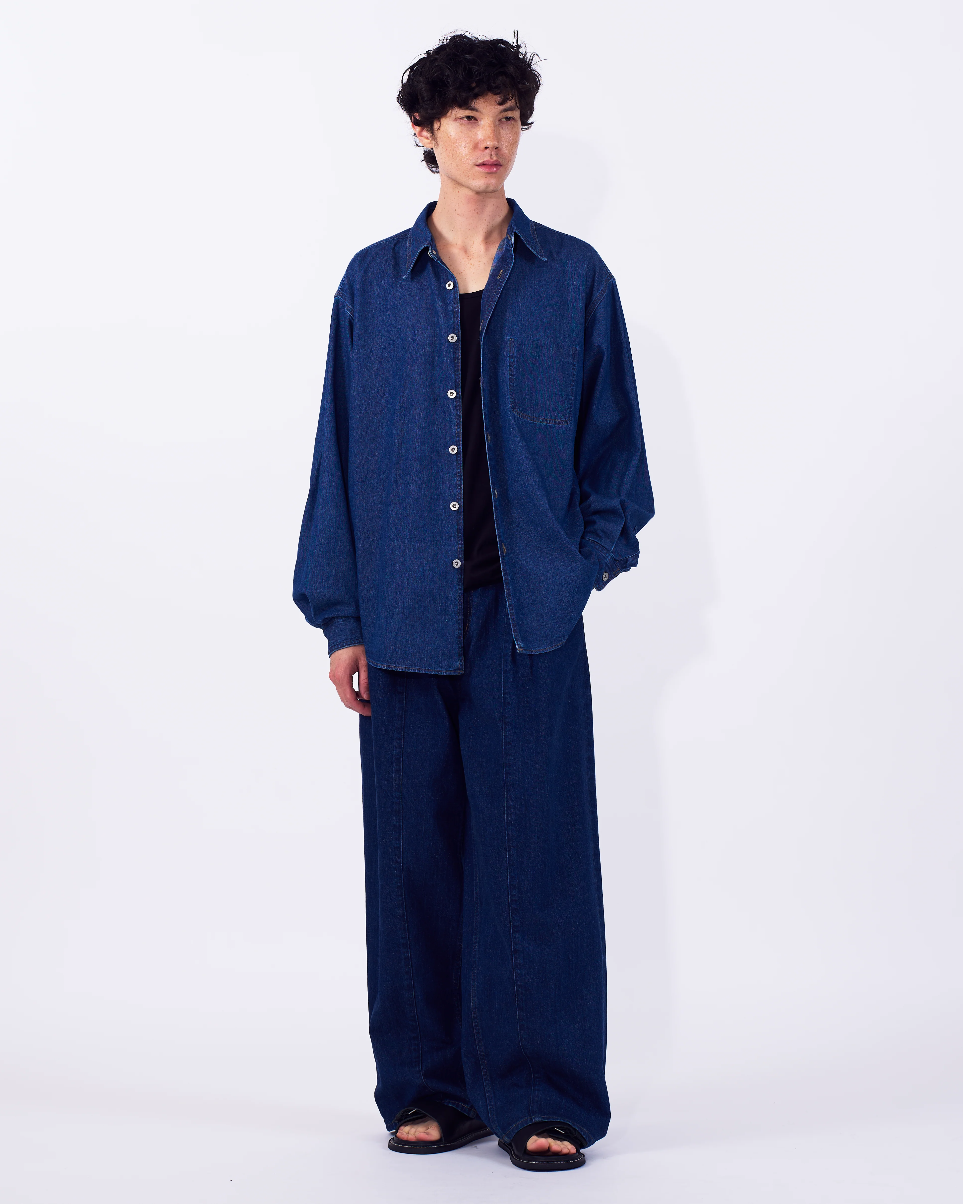 Vintage Washed Denim Shirt - Image 8