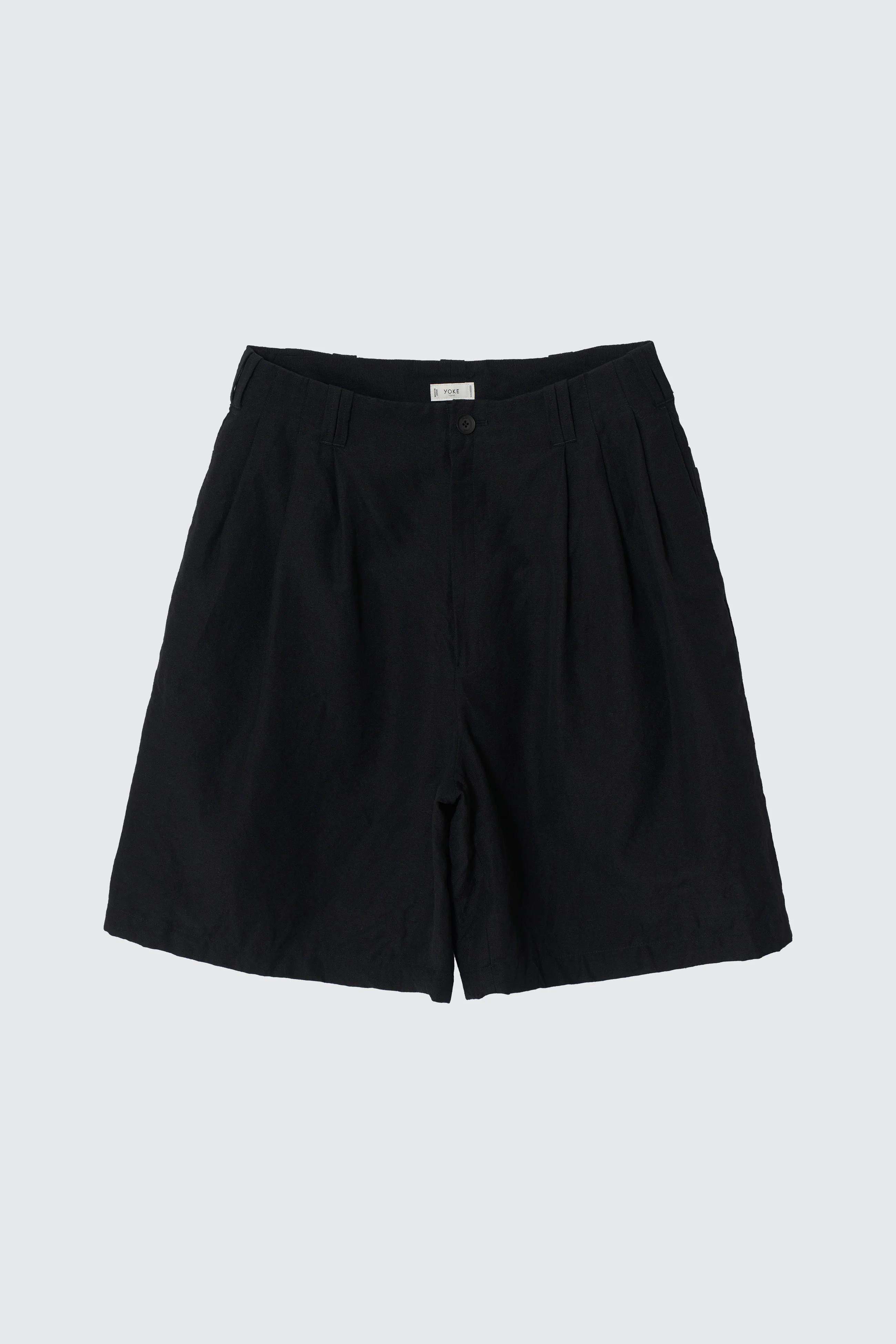 Wool Linen Weather Cloth 3pleated Shorts - Image 6
