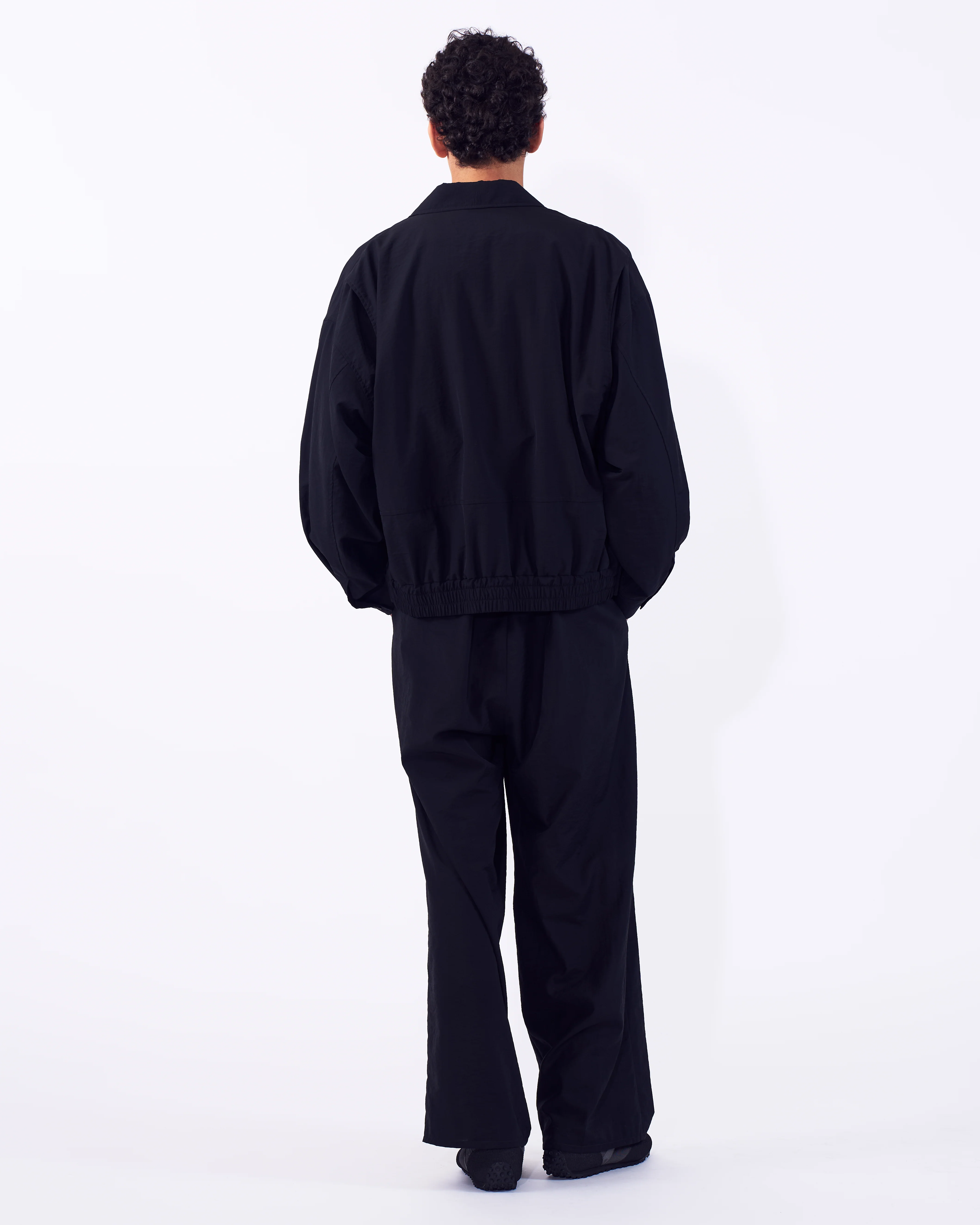 Wool Nylon Front Flat 1Pleated Easy Trousers - Image 8