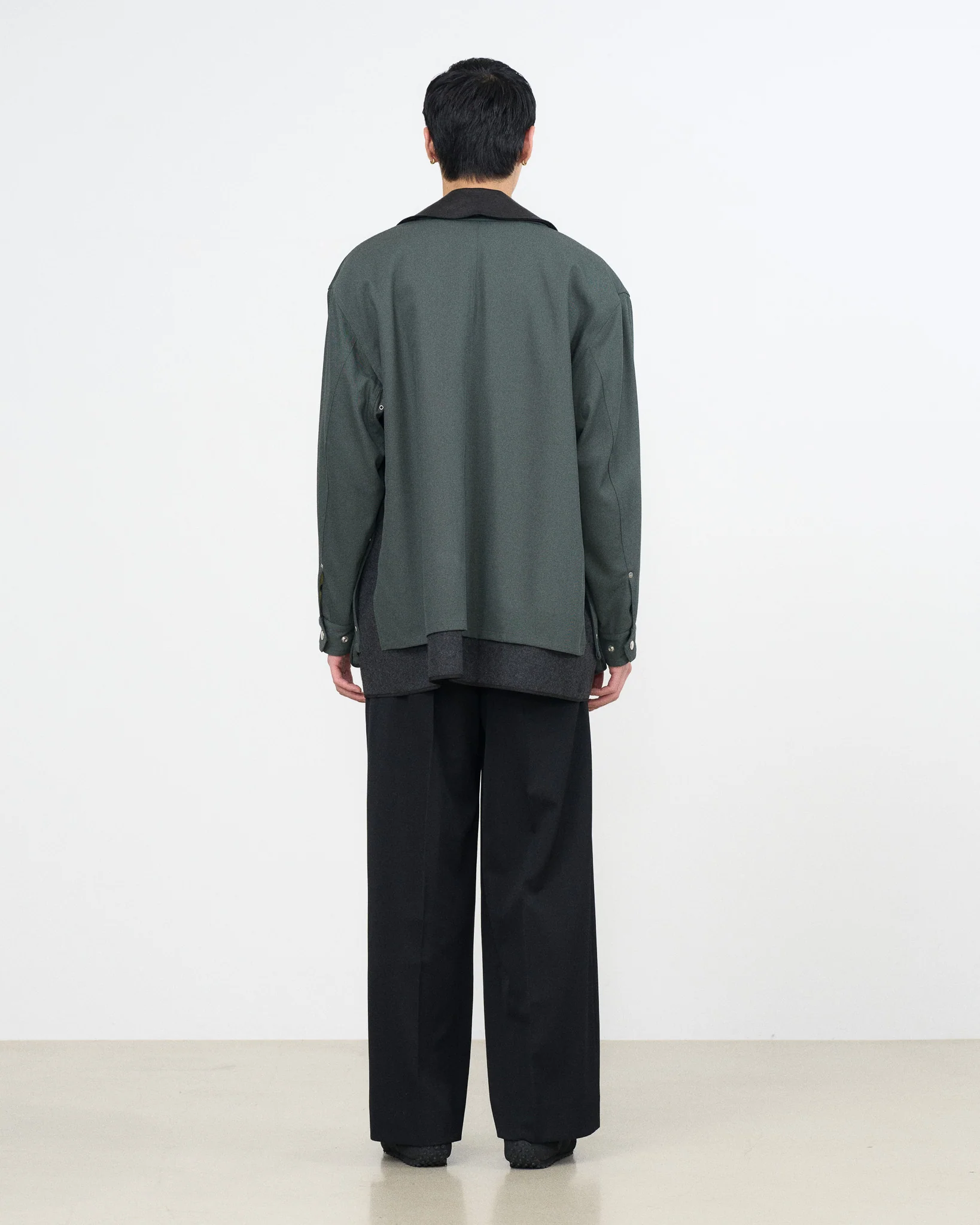 YOKE×Graphpaper Techno Wool Nylon Gabadine Coverall Jacket - Image 5