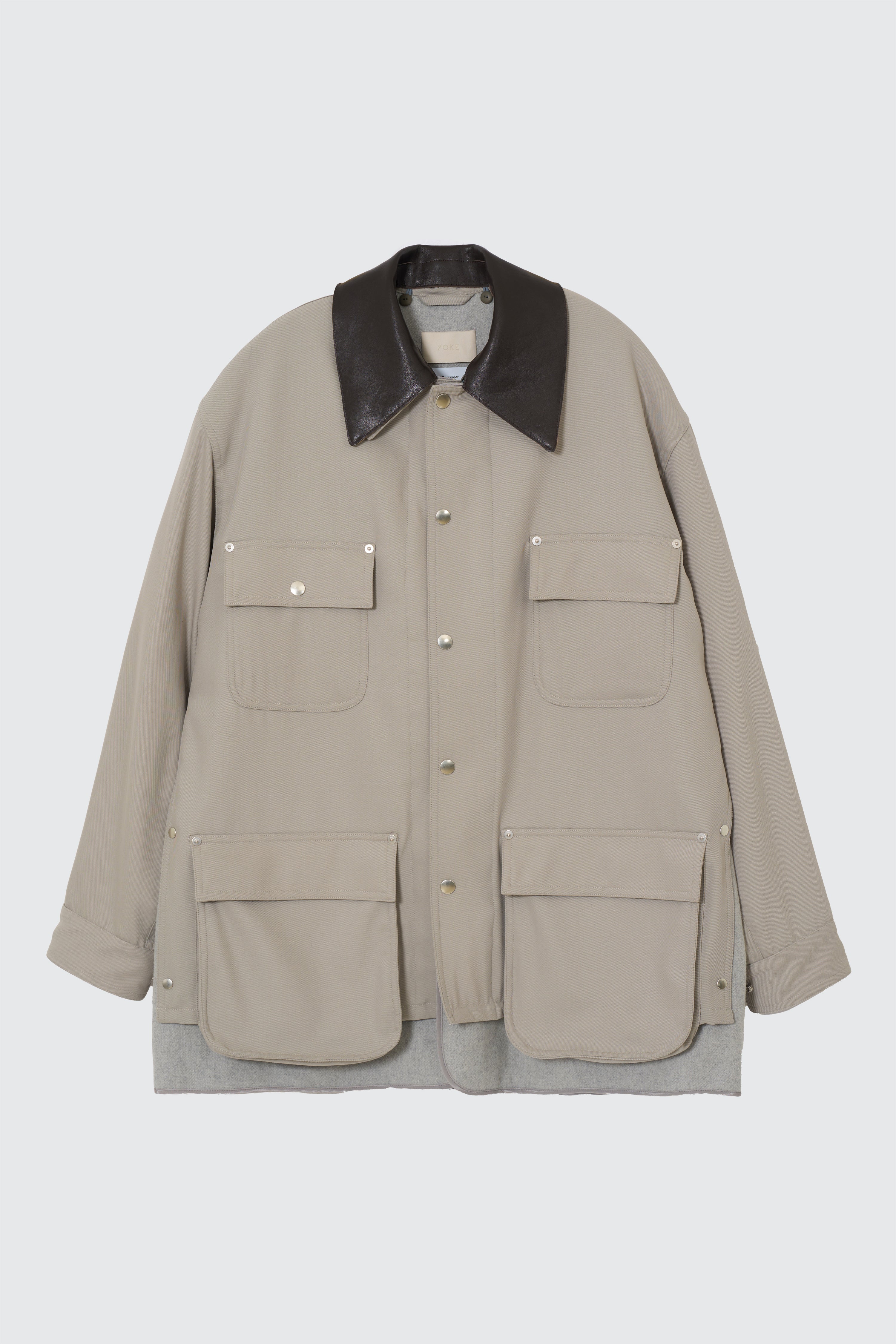 YOKE×Graphpaper Techno Wool Nylon Gabadine Coverall Jacket - Image 6