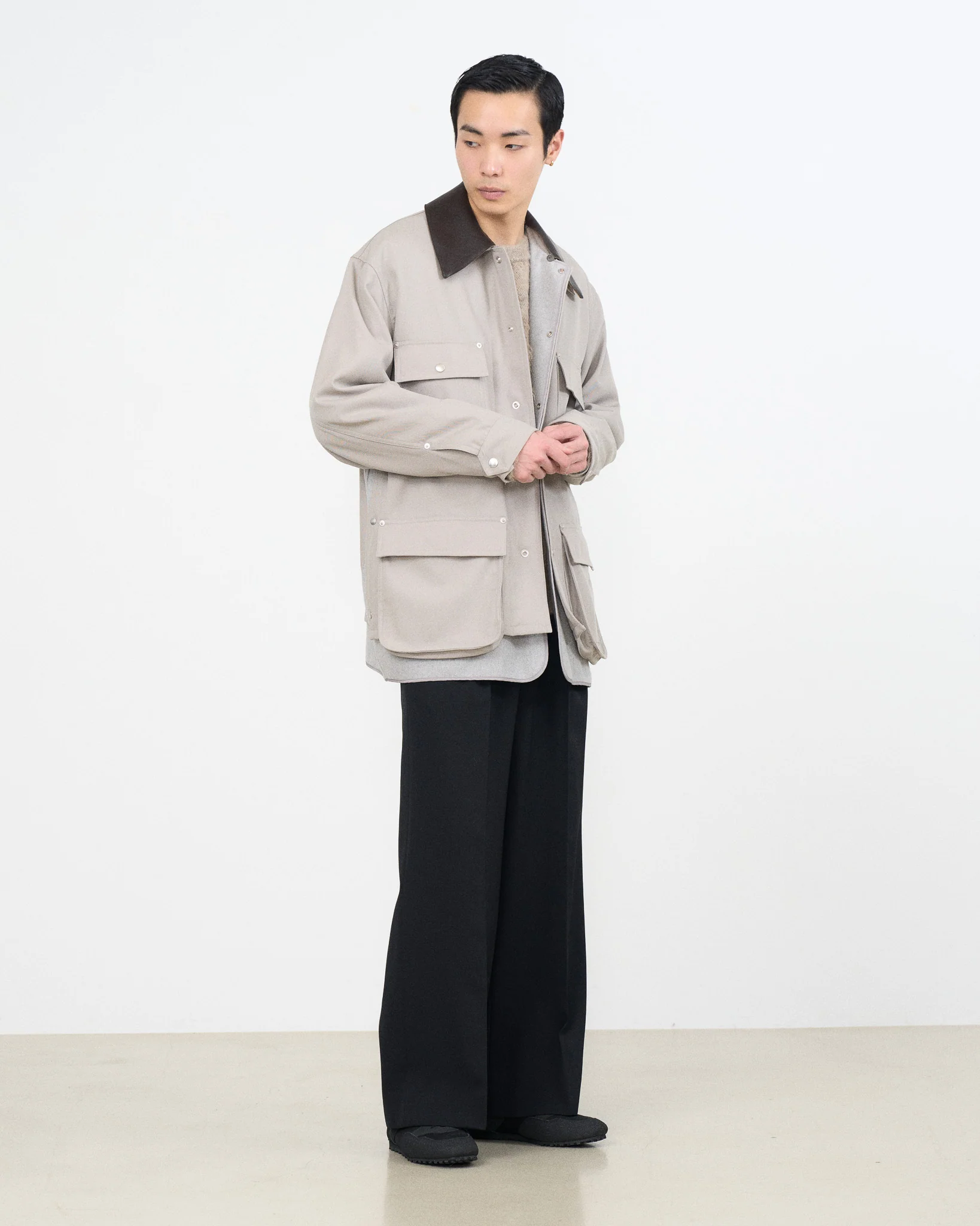 YOKE×Graphpaper Techno Wool Nylon Gabadine Coverall Jacket - Image 8