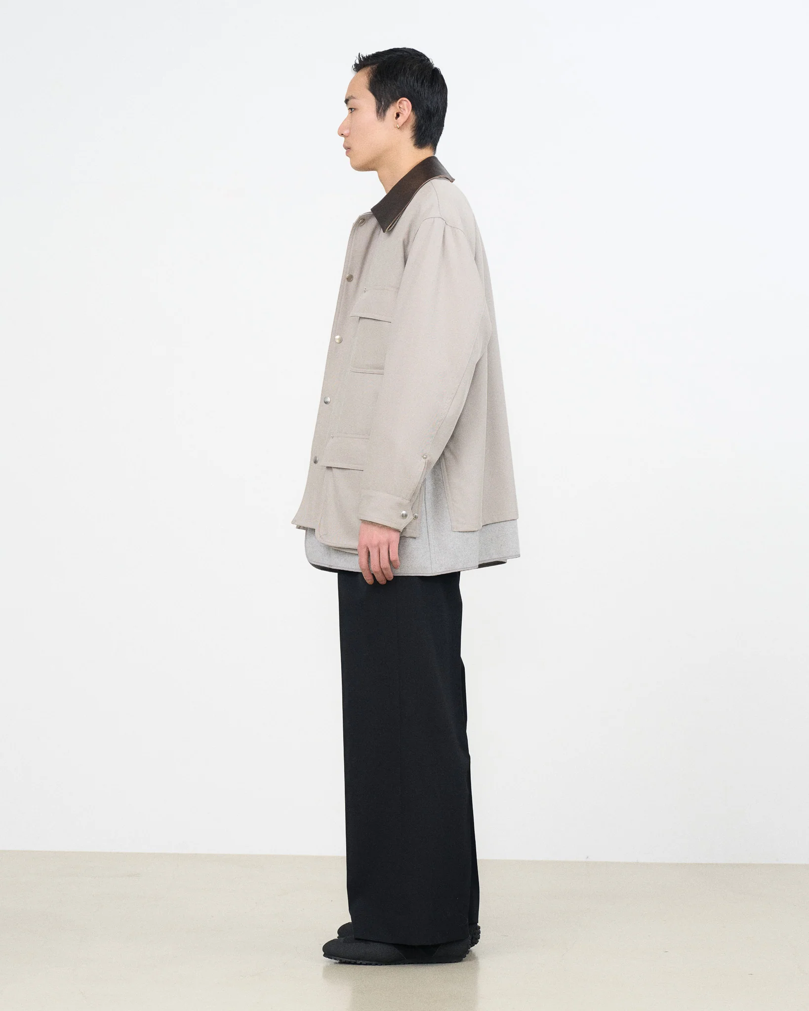 YOKE×Graphpaper Techno Wool Nylon Gabadine Coverall Jacket - Image 9