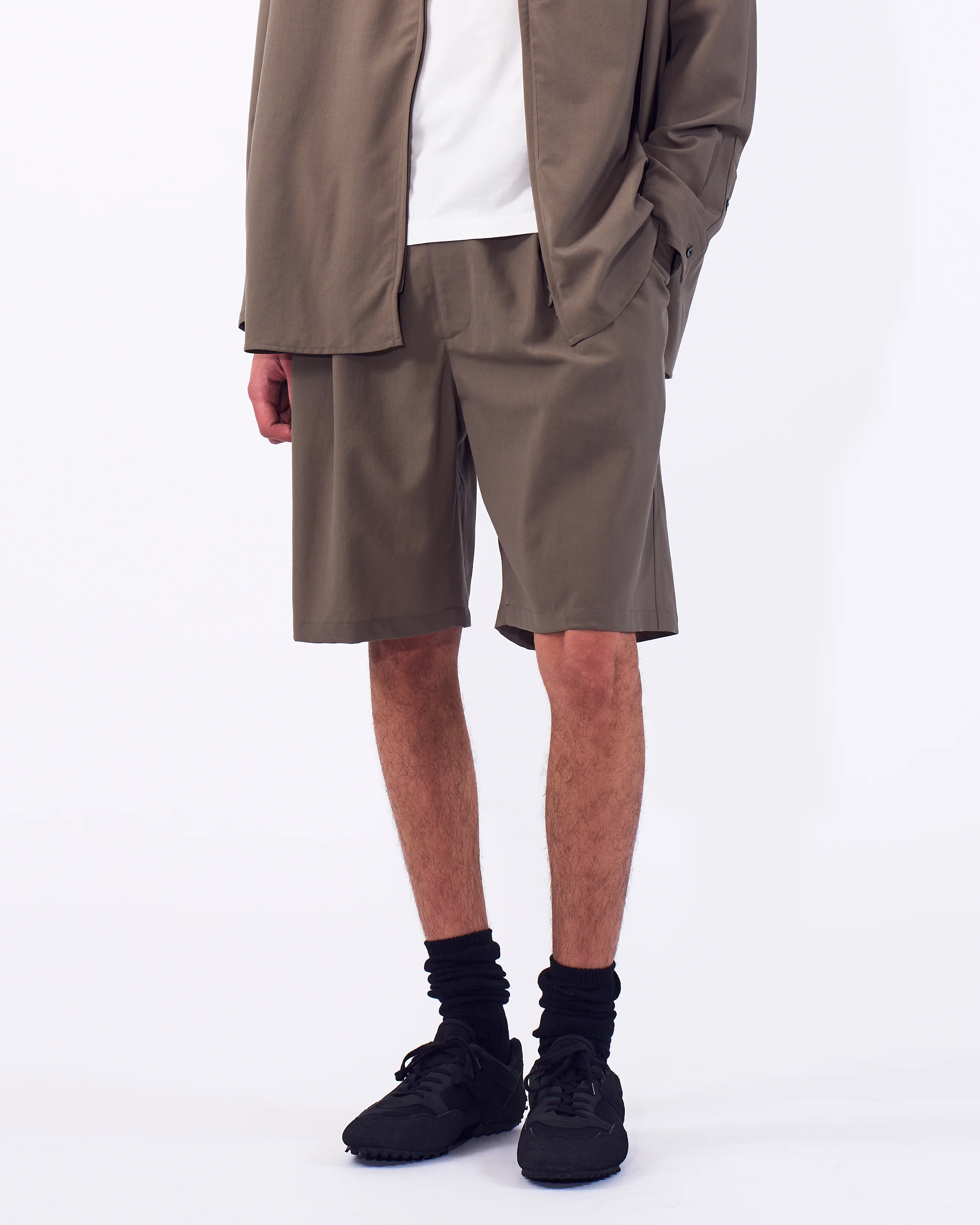 Wool Tropical 2Pleated Easy Shorts - Image 6
