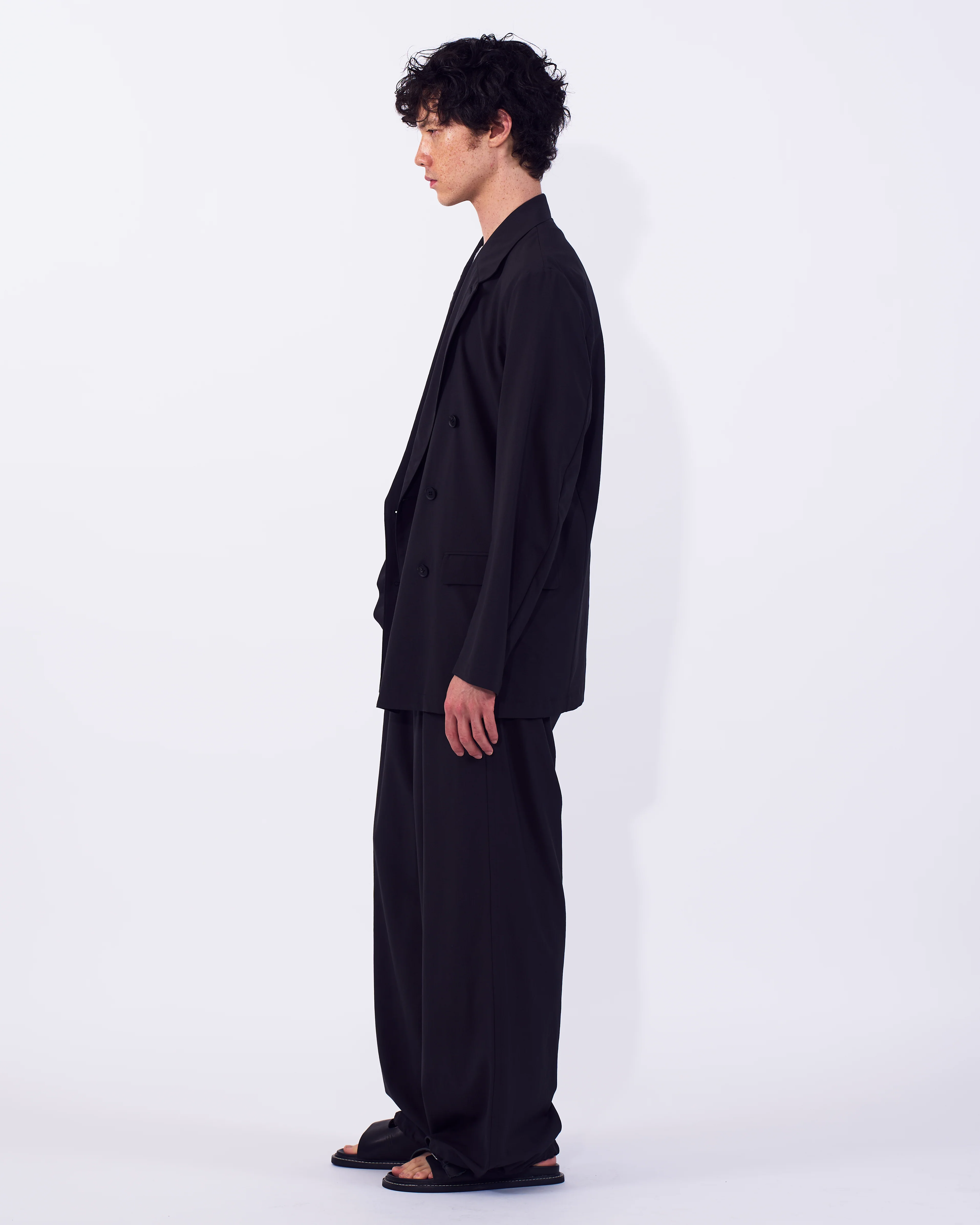 Wool Tropical 2pleated Easy Trousers - Image 12