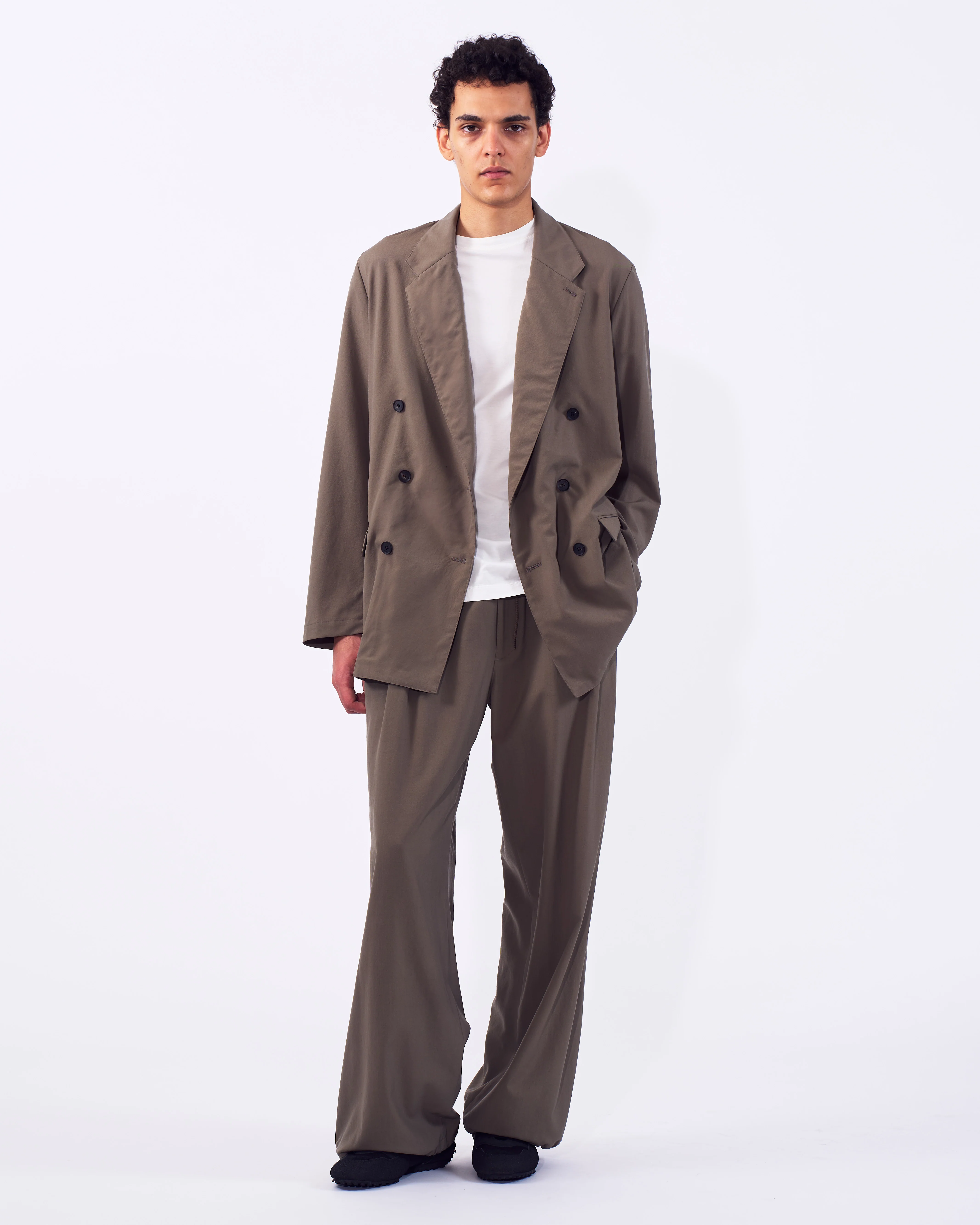 Wool Tropical 2pleated Easy Trousers - Image 7