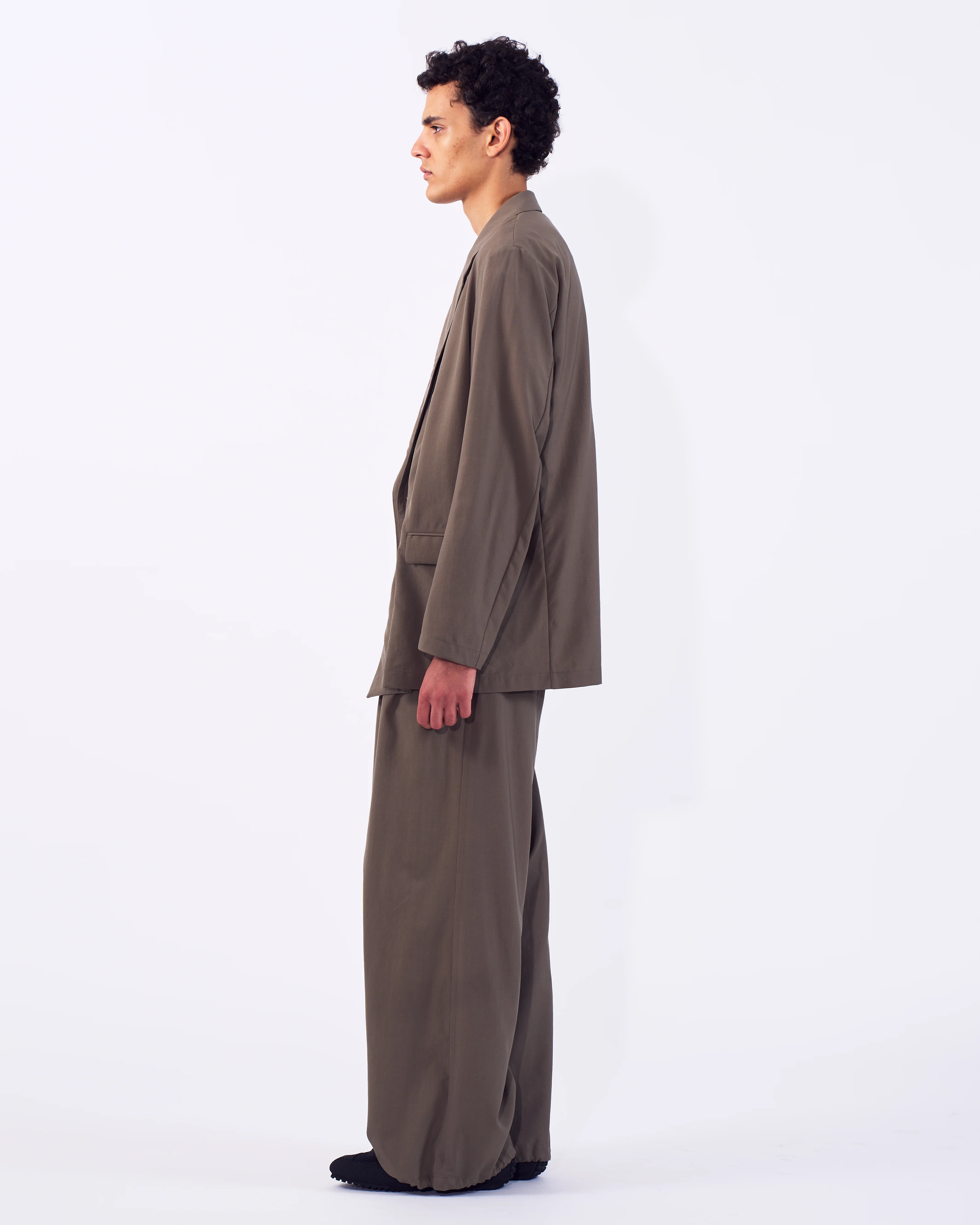 Wool Tropical 2pleated Easy Trousers - Image 8