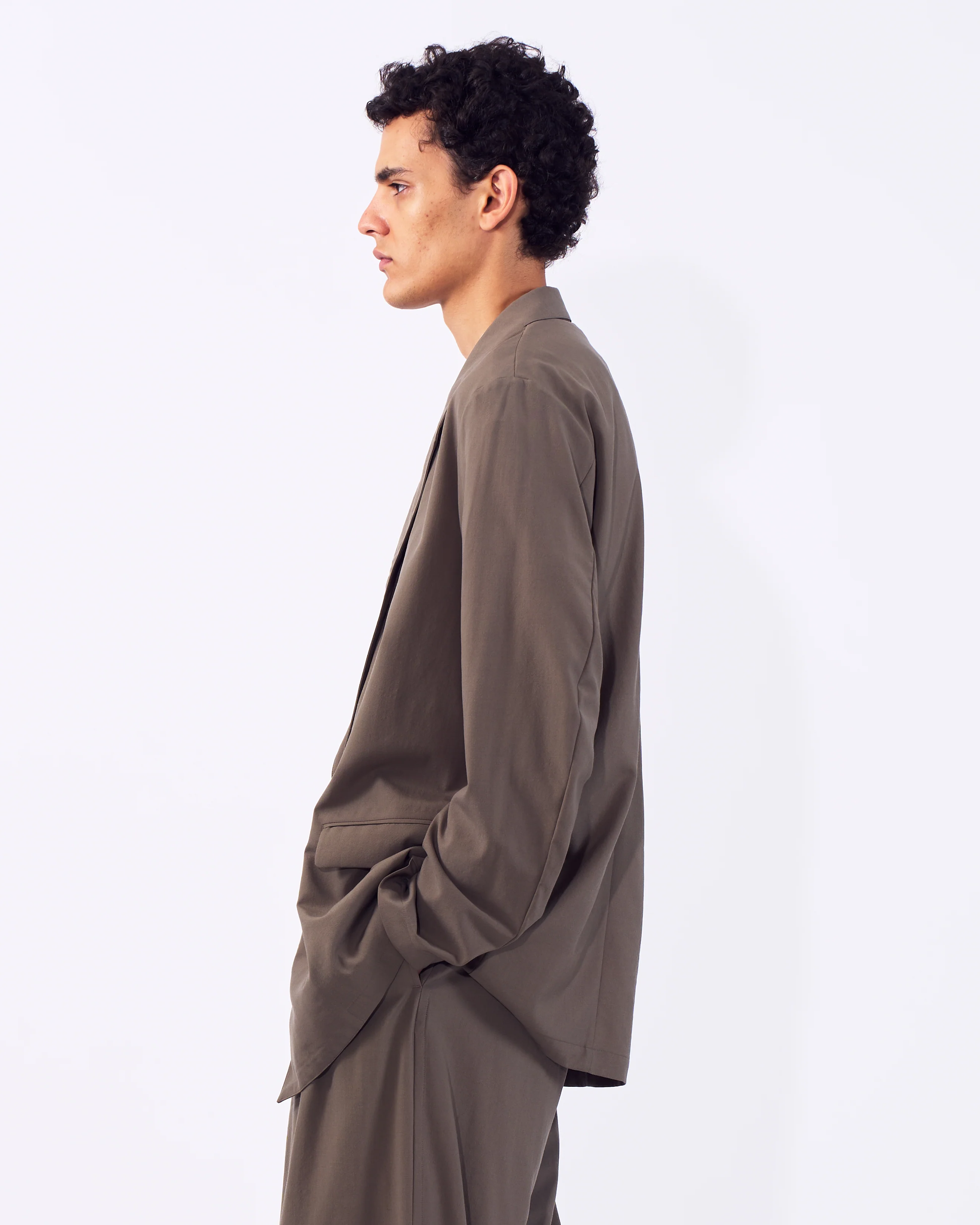 Wool Tropical Double Breasted Jacket - Image 4
