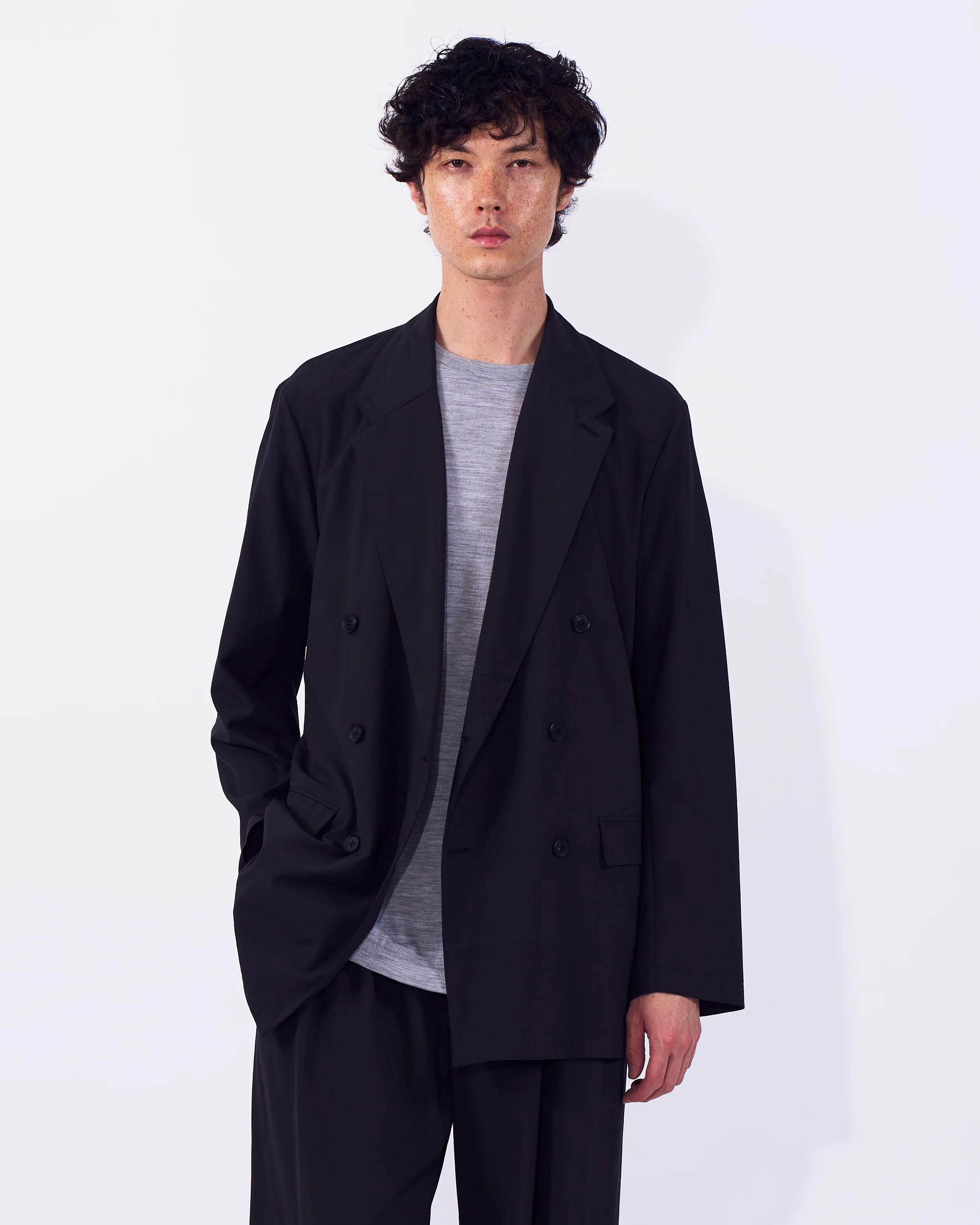 Wool Tropical Double Breasted Jacket - Image 7