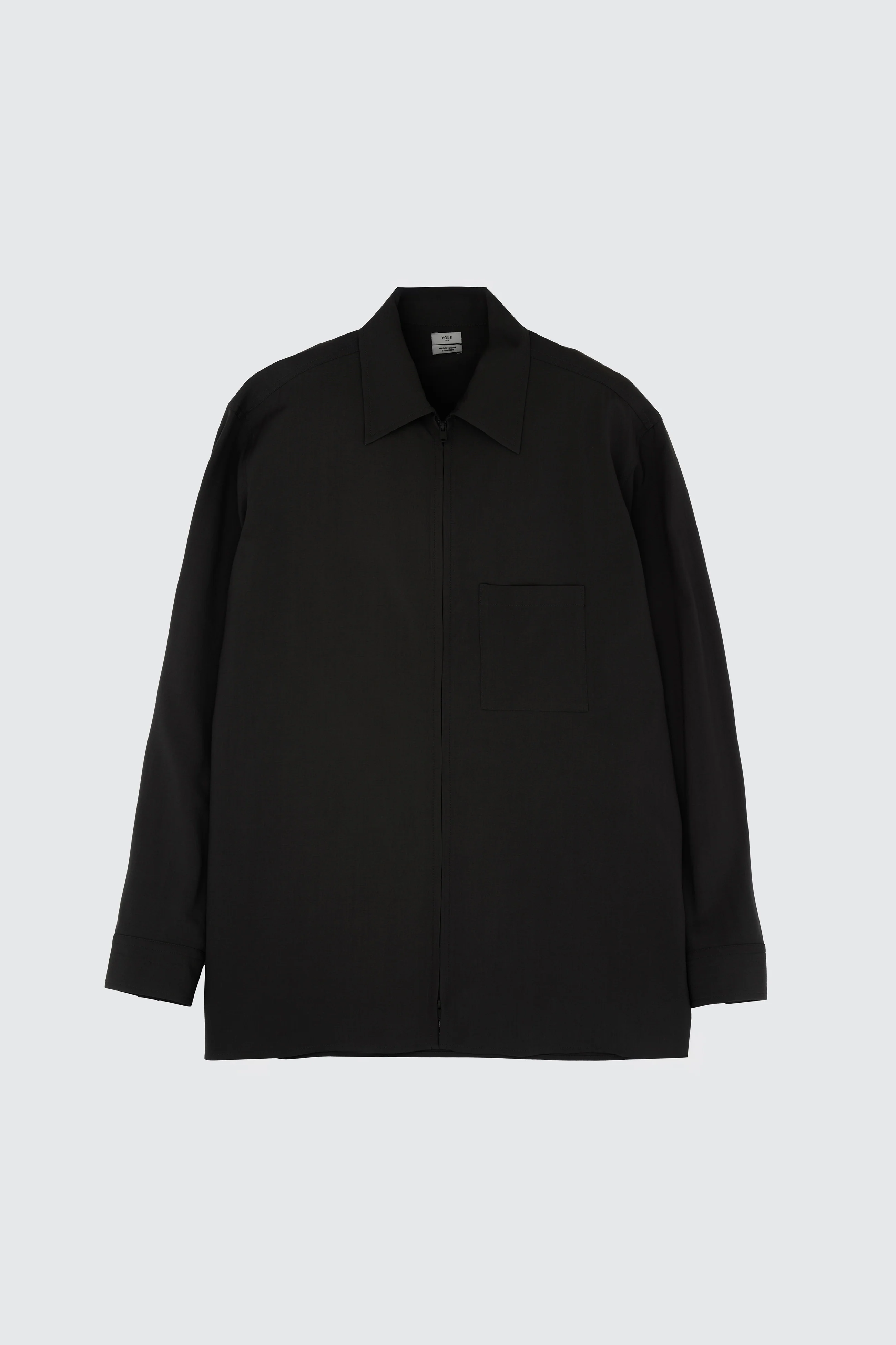 Wool Tropical Zip Shirt - Image 10