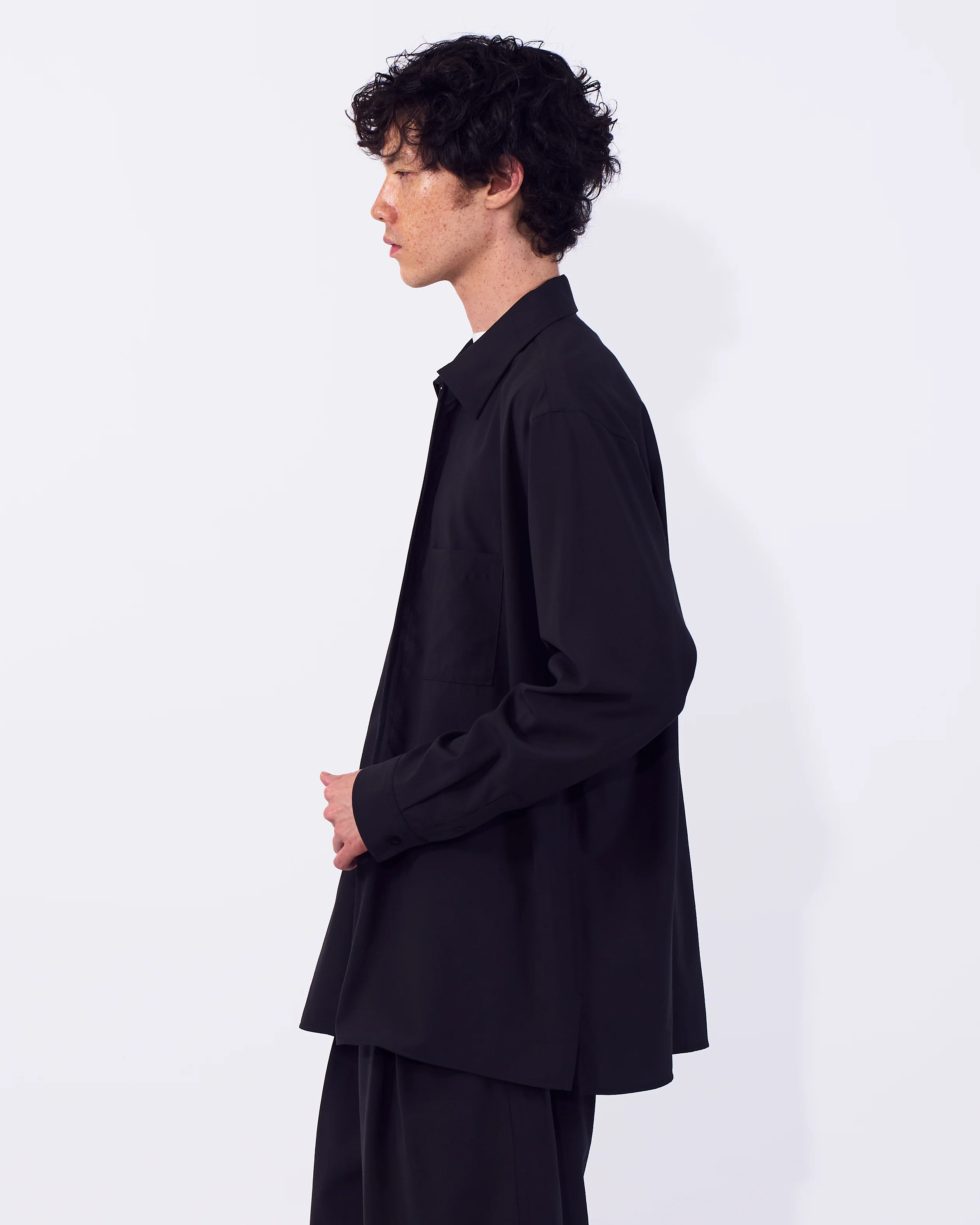 Wool Tropical Zip Shirt - Image 12