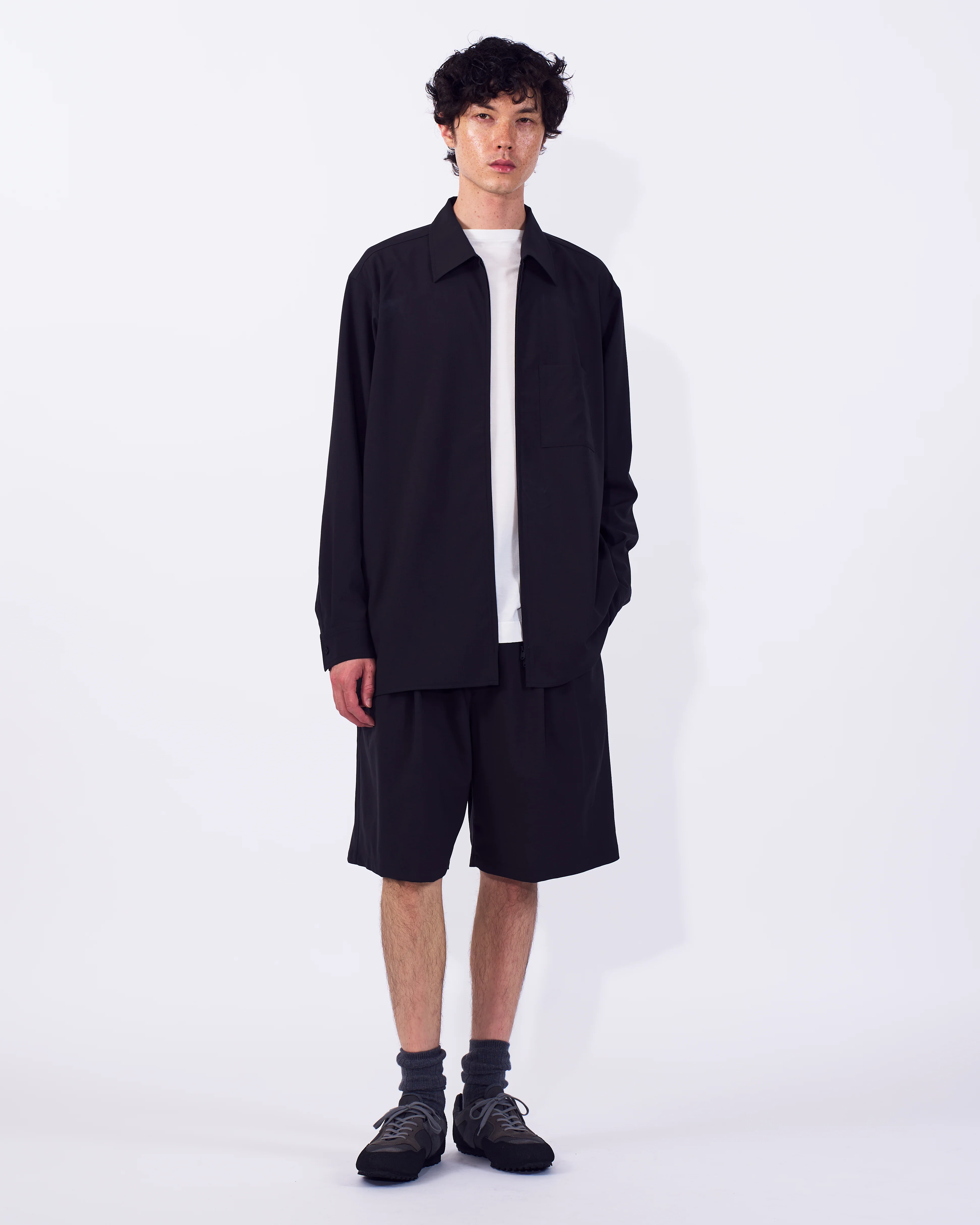 Wool Tropical Zip Shirt - Image 14