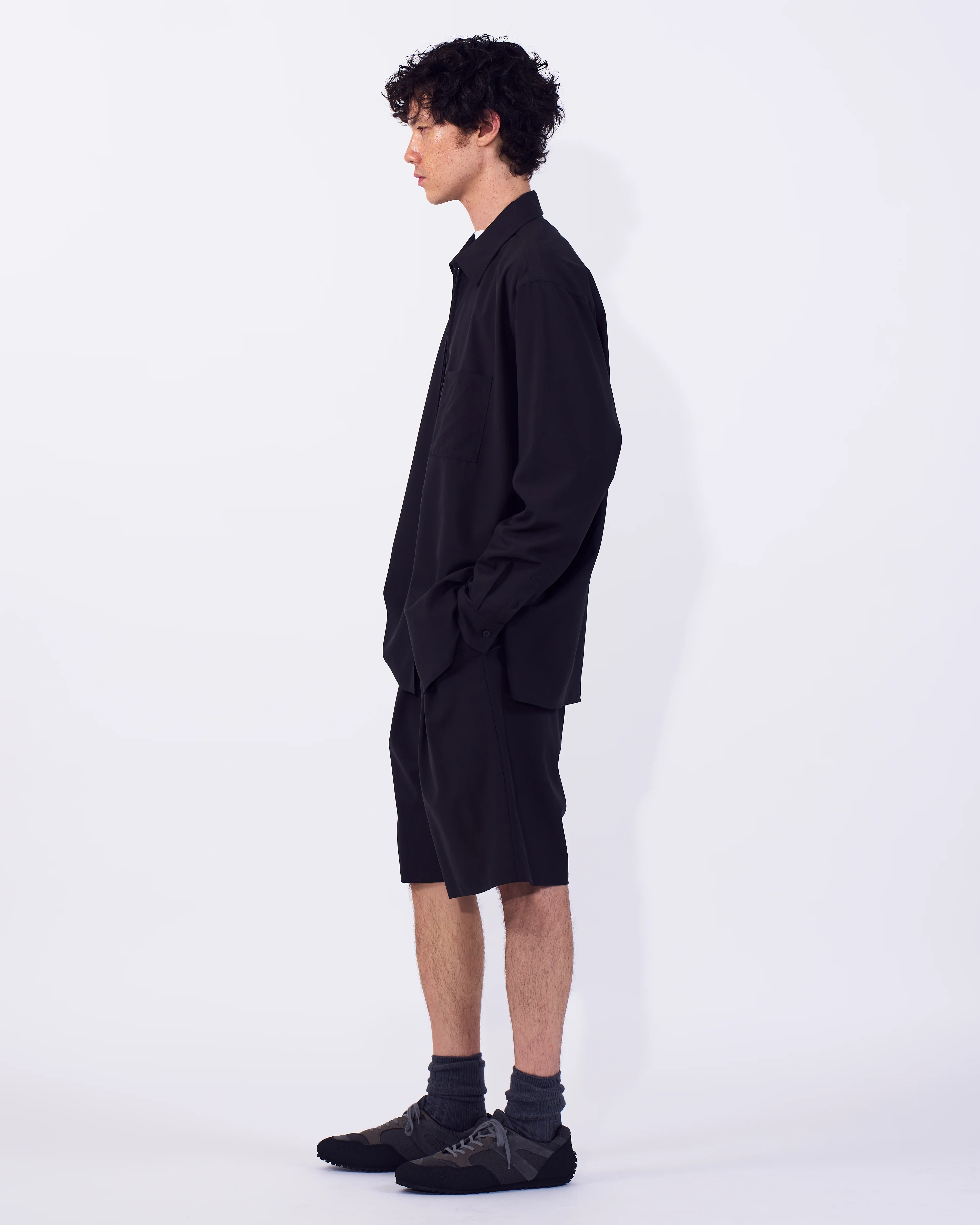 Wool Tropical Zip Shirt - Image 15