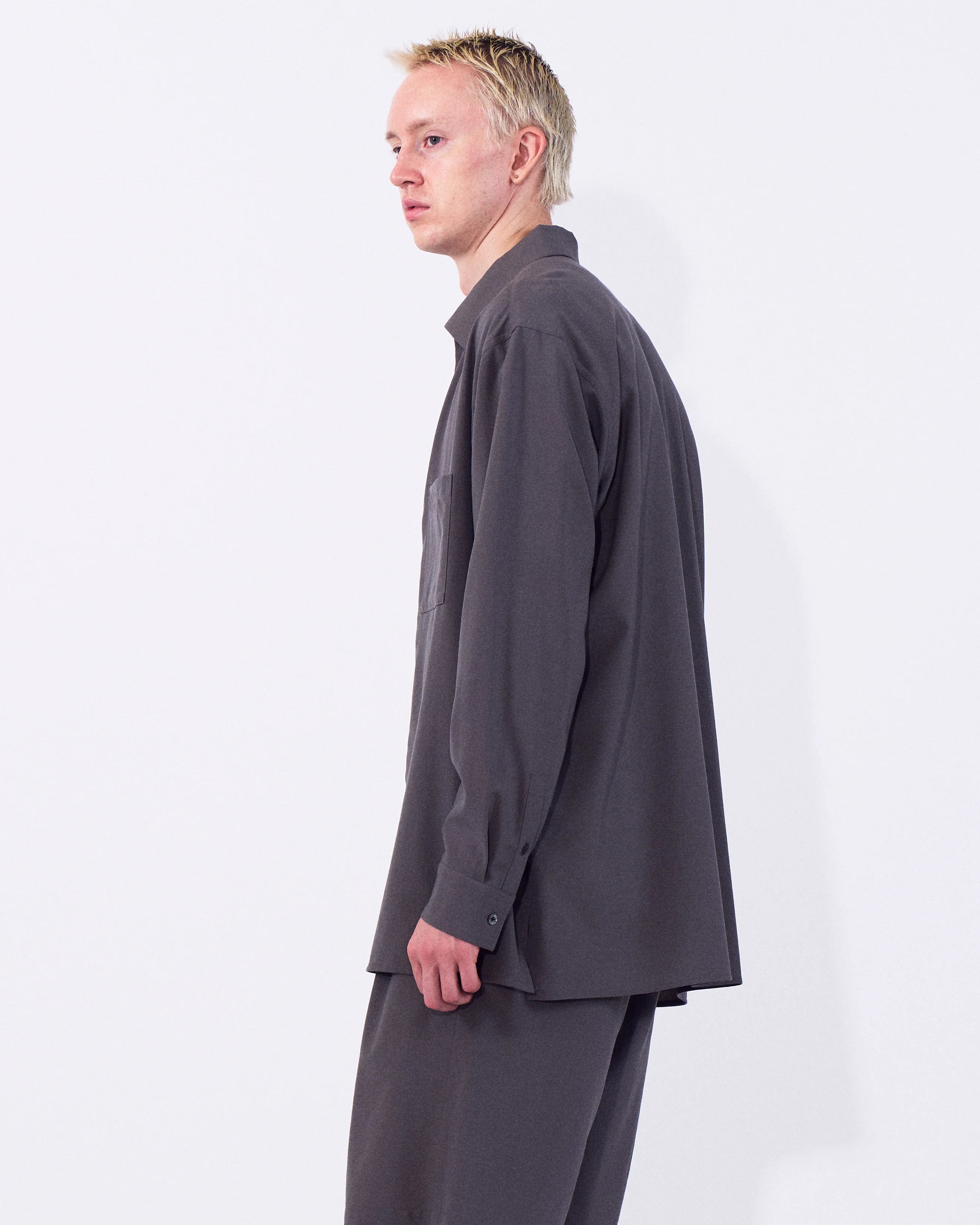 Wool Tropical Zip Shirt - Image 7