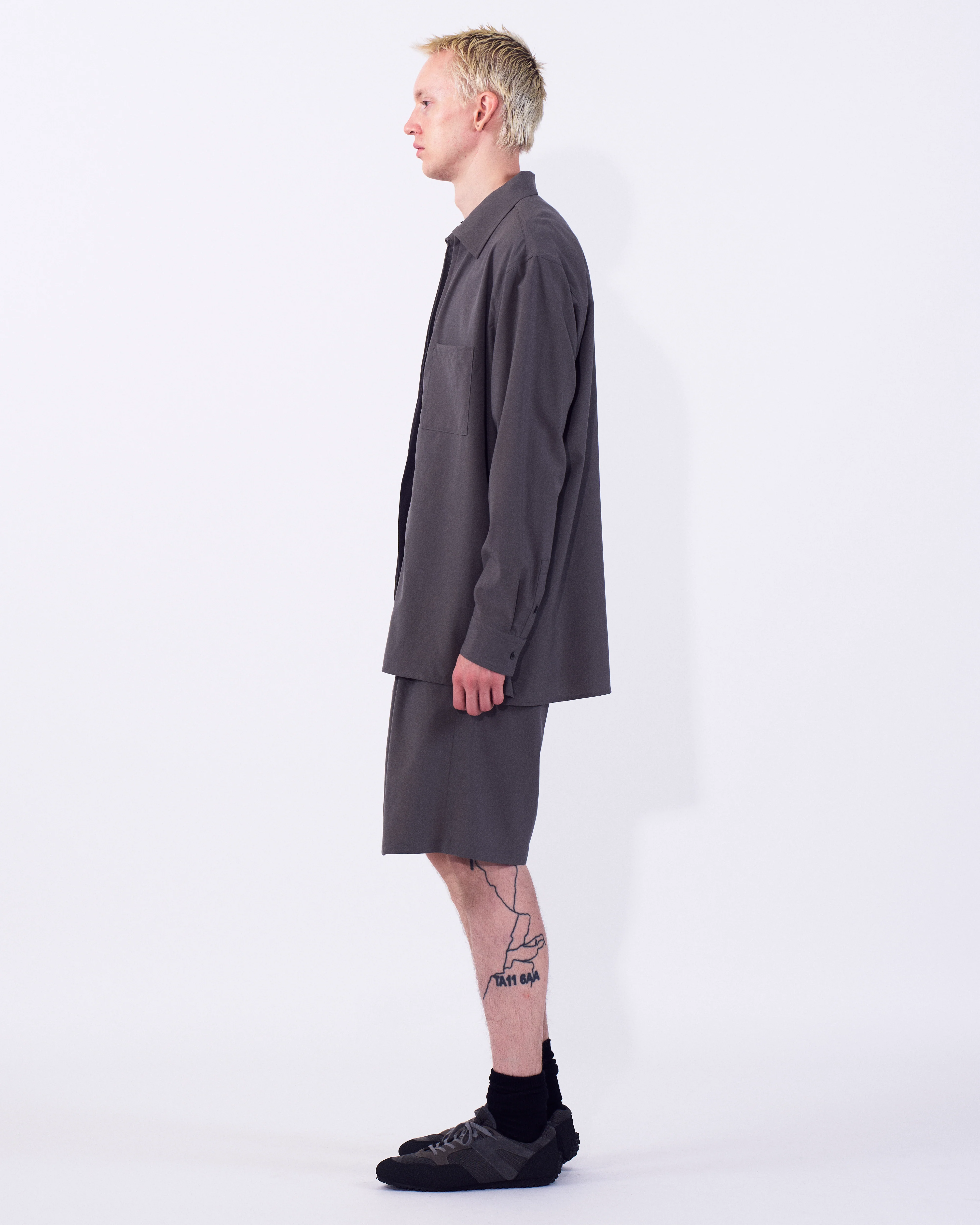 Wool Tropical Zip Shirt - Image 9